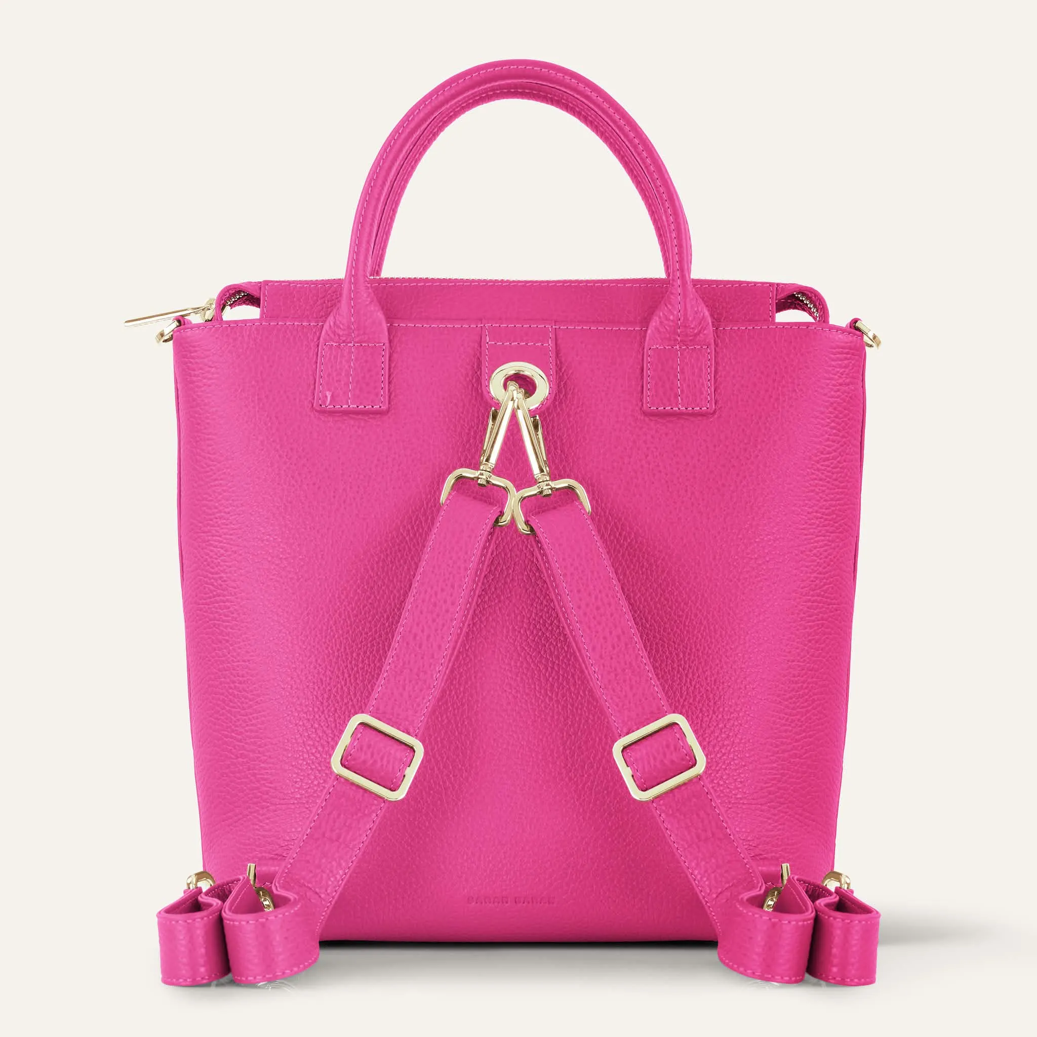 Mini P Backpack | Pink Kiss with Gold hardware