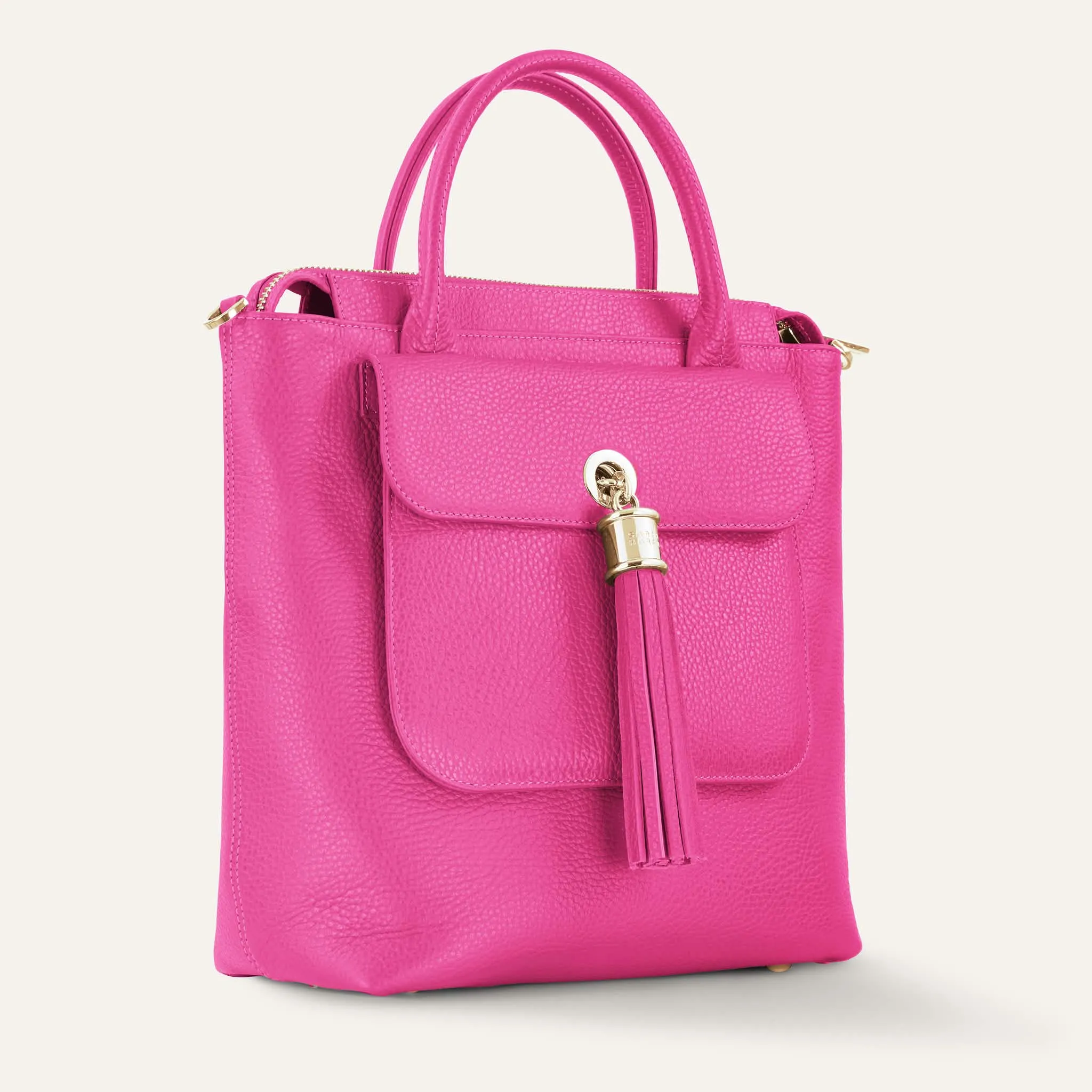 Mini P Backpack | Pink Kiss with Gold hardware
