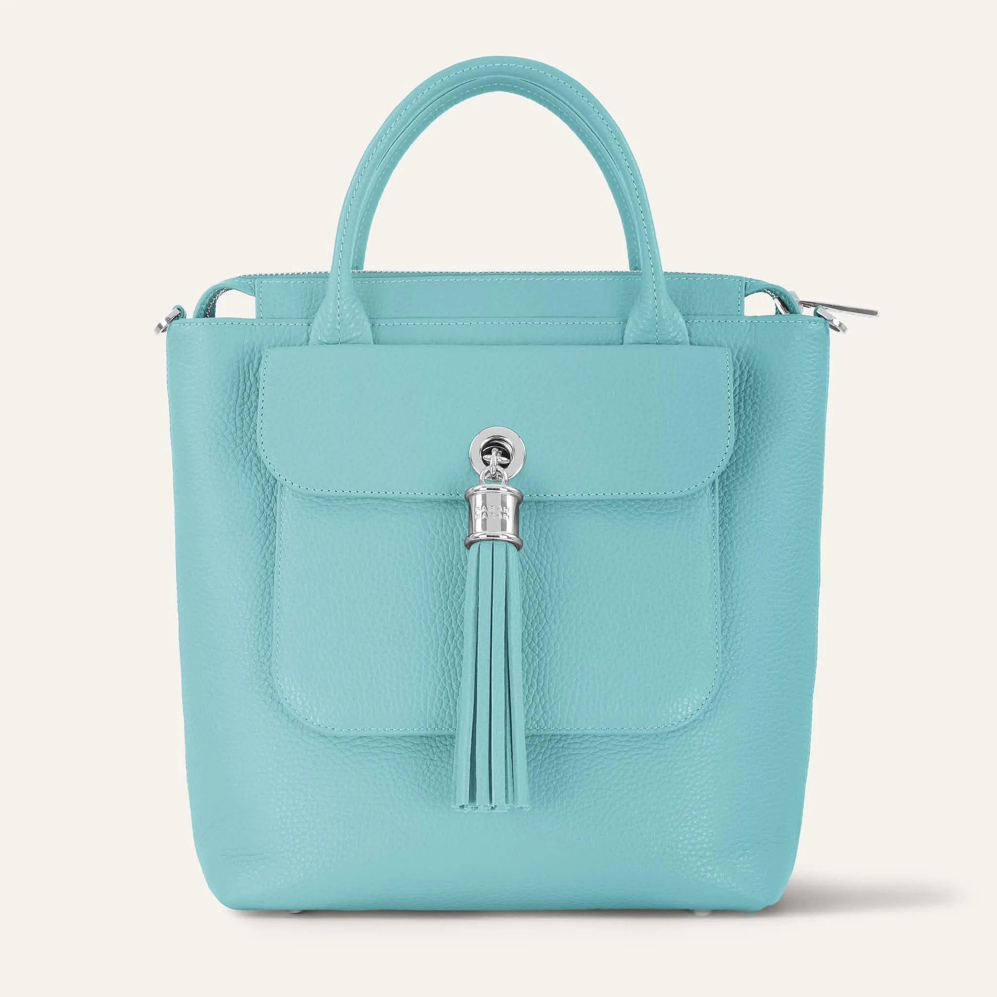 Mini P Backpack | Tiffany Mint with Silver hardware