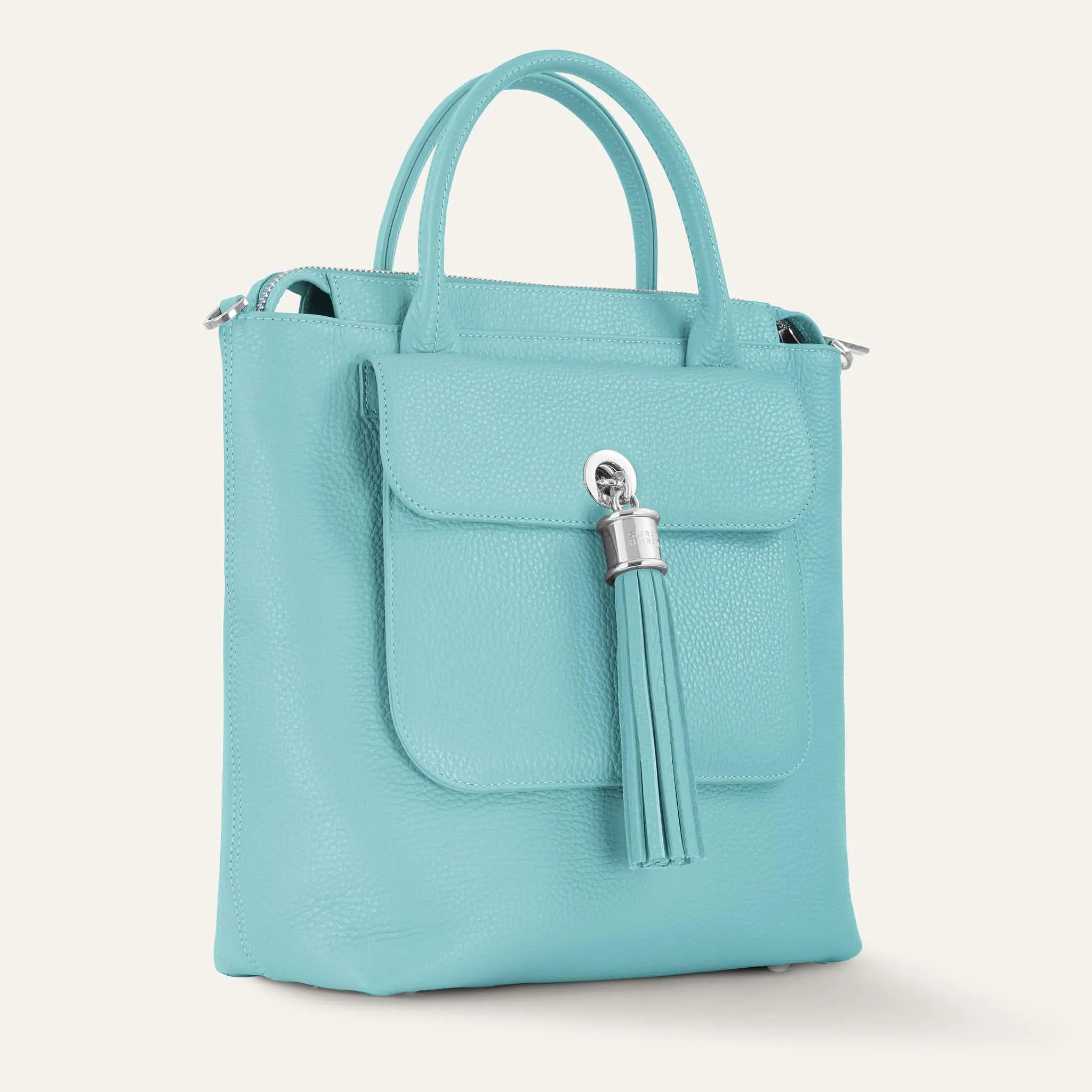 Mini P Backpack | Tiffany Mint with Silver hardware