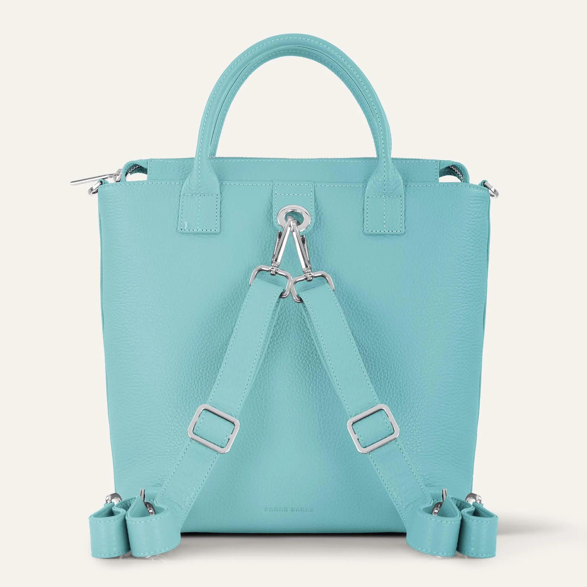 Mini P Backpack | Tiffany Mint with Silver hardware