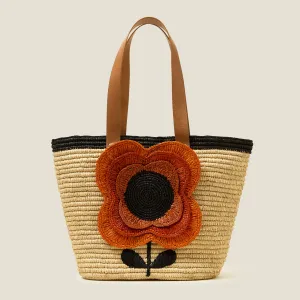 Monday Tote - 3D Flower Clementine