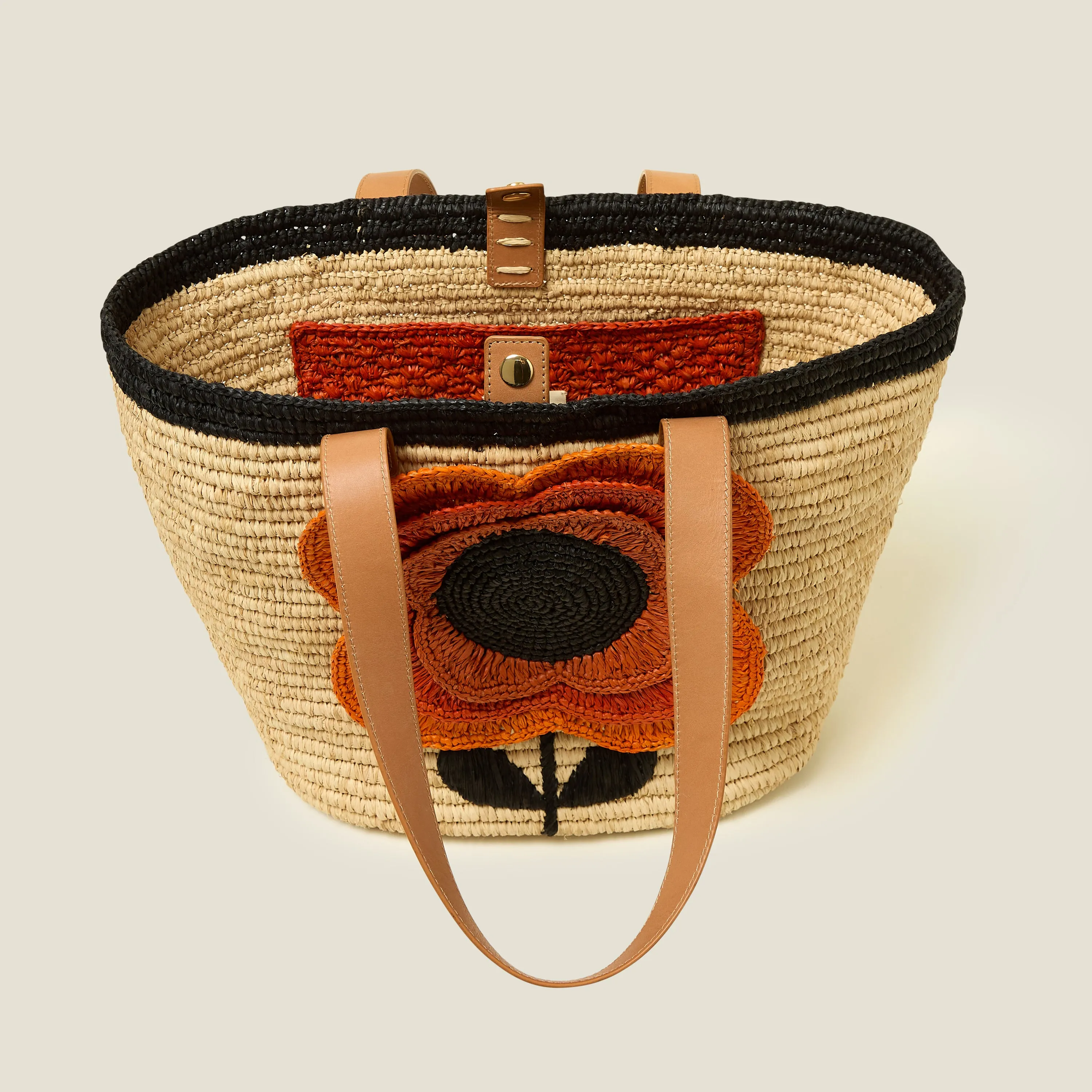 Monday Tote - 3D Flower Clementine