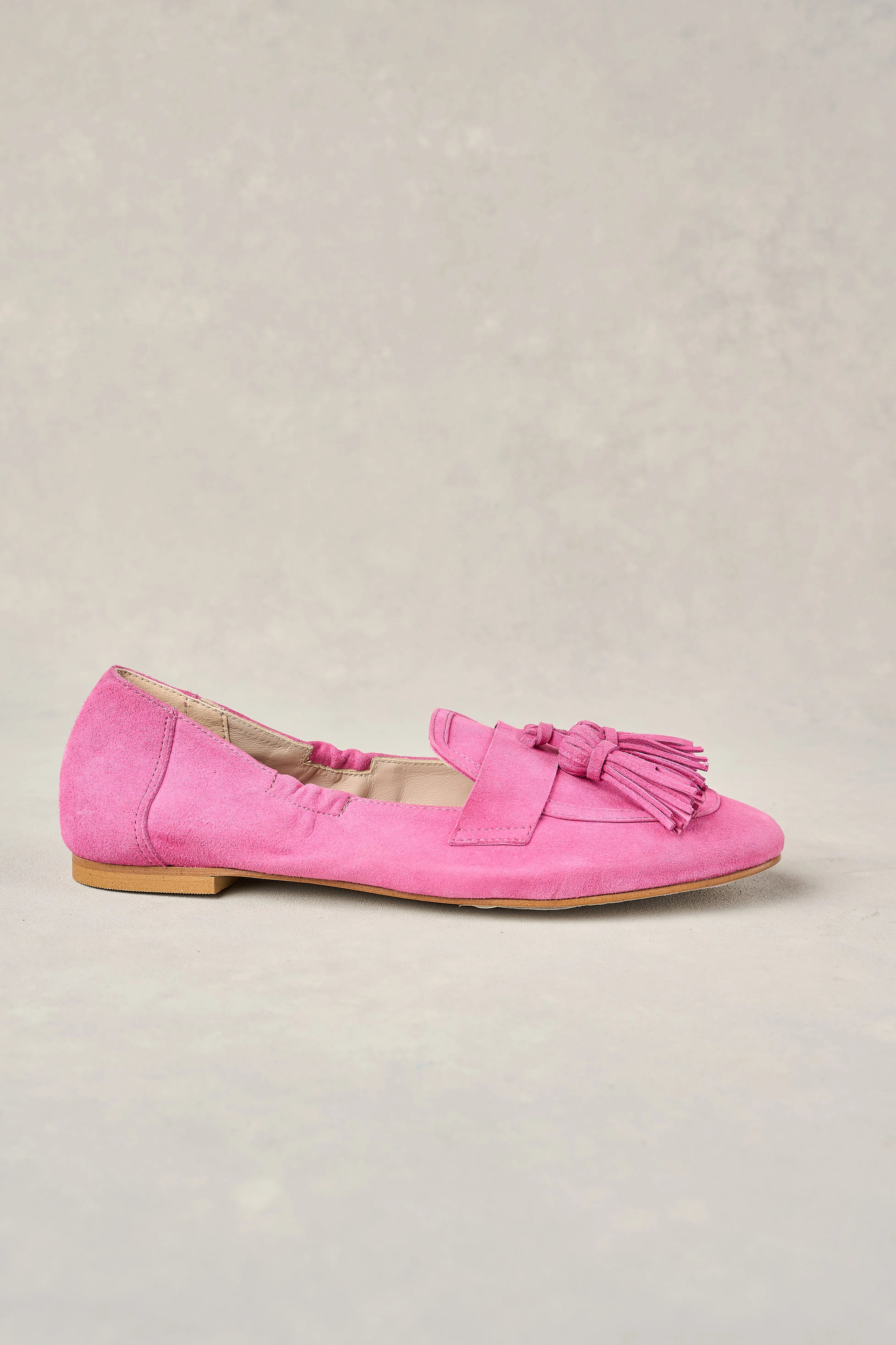 Monet Suede Tassel Loafer - Vivid Pink