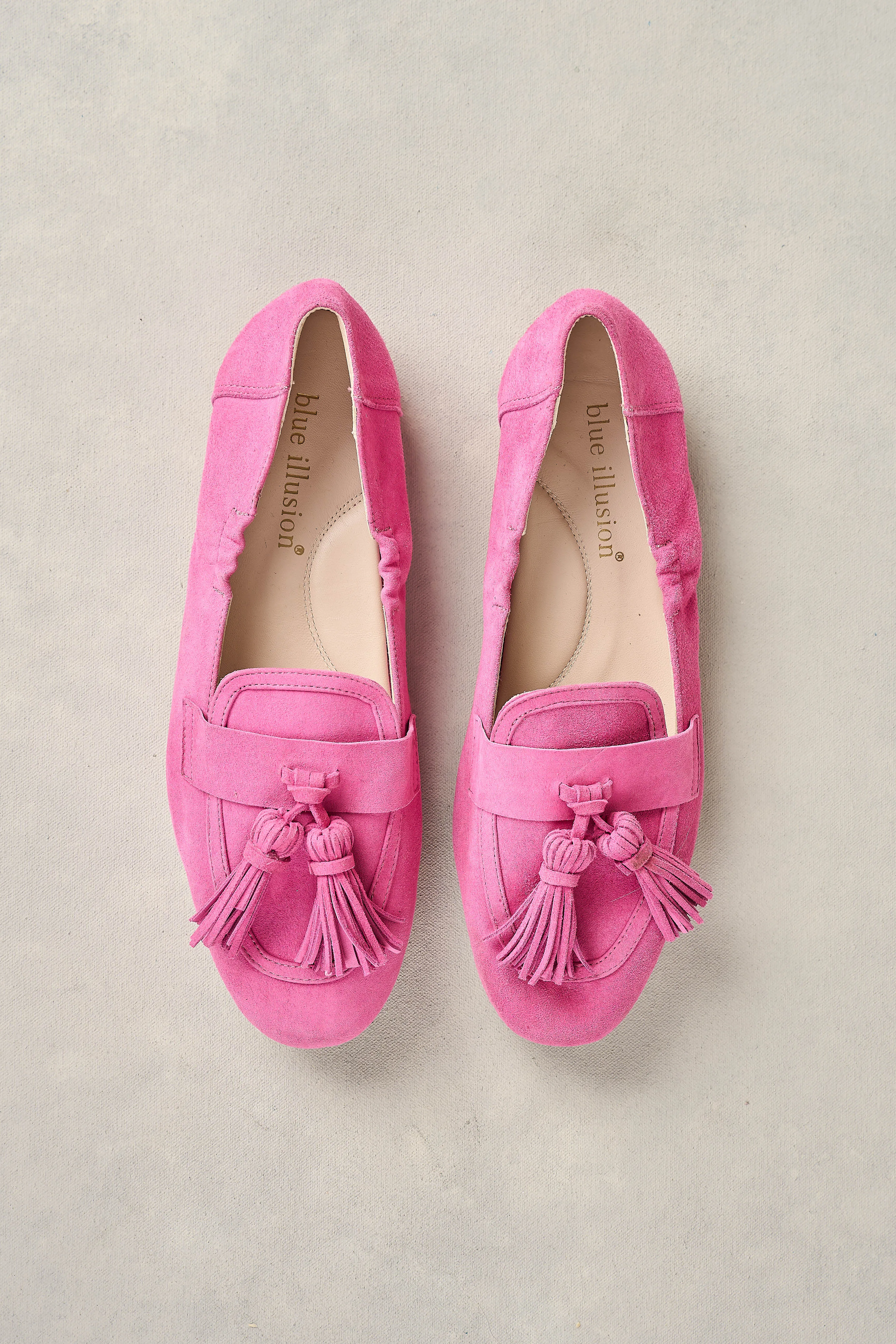Monet Suede Tassel Loafer - Vivid Pink
