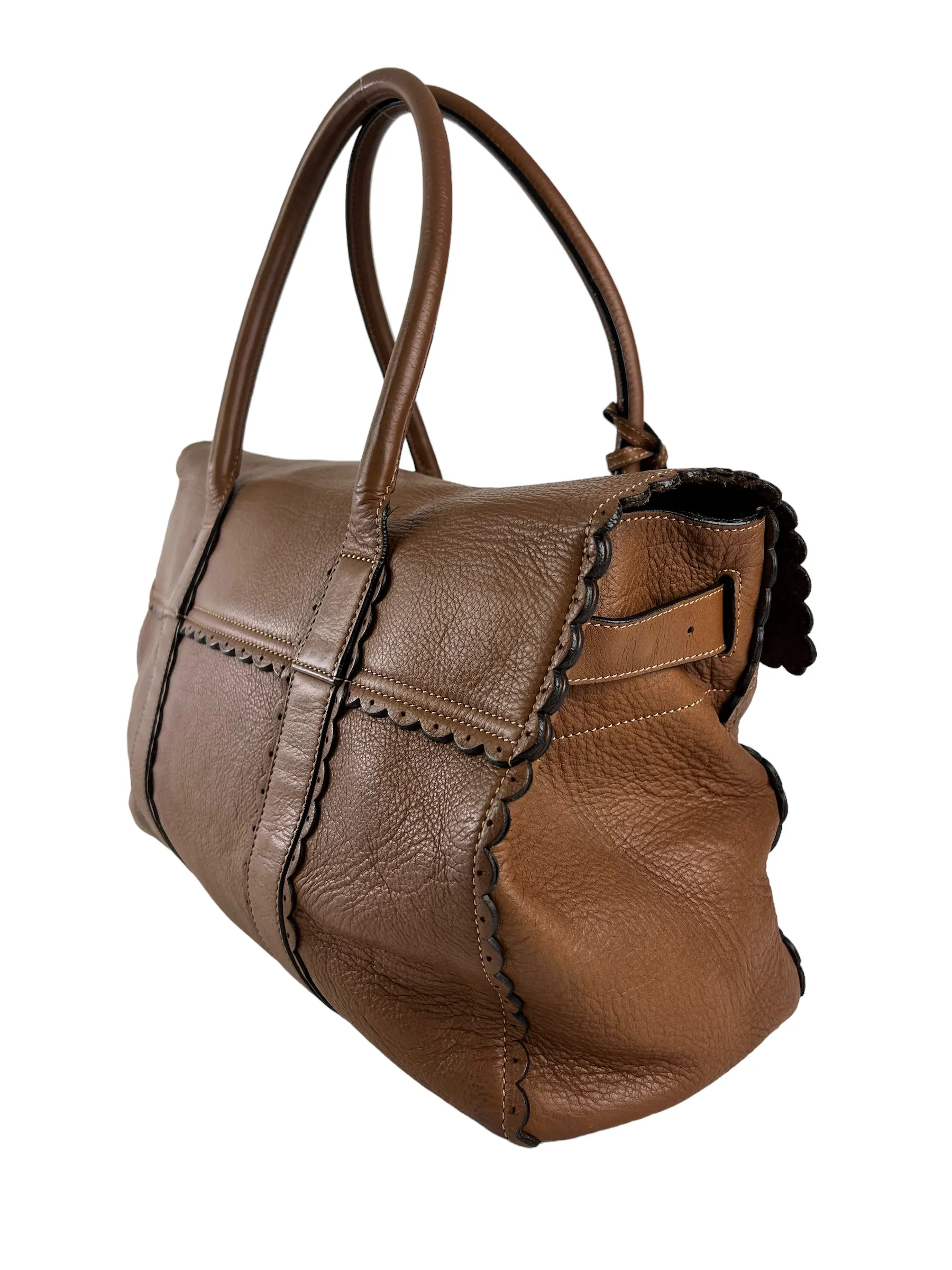 Mulberry Caramel Brown Leather Bayswater Tote