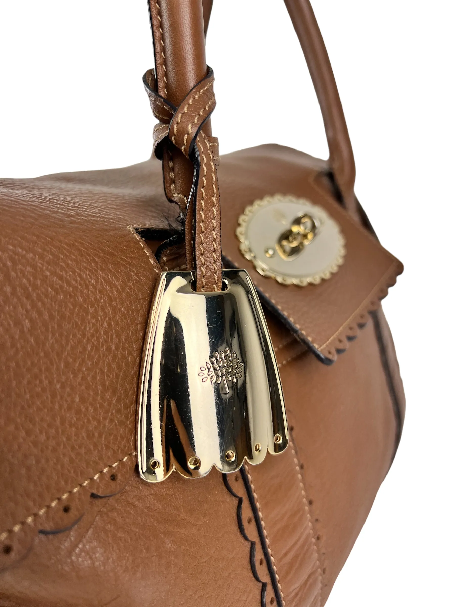 Mulberry Caramel Brown Leather Bayswater Tote