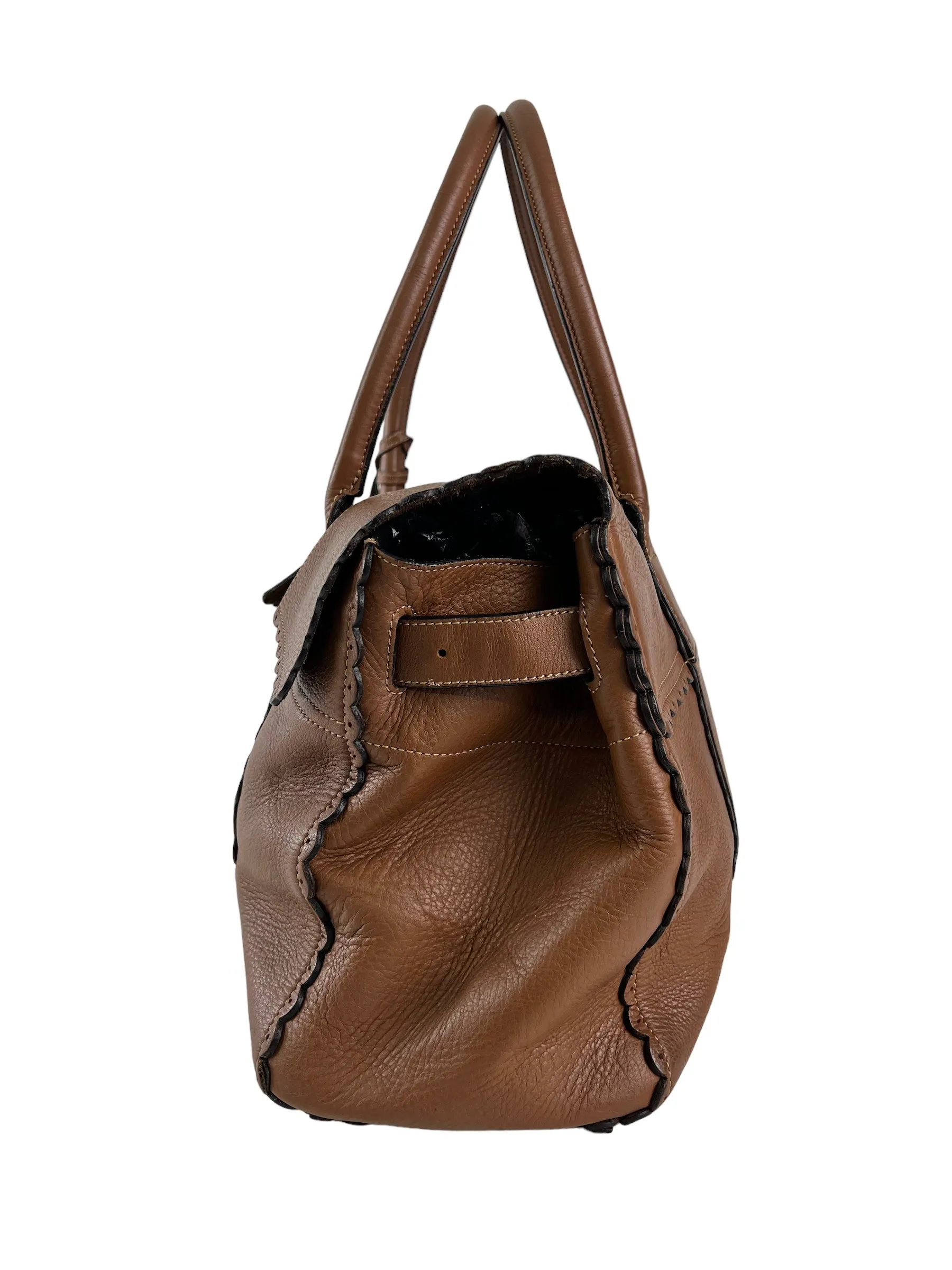 Mulberry Caramel Brown Leather Bayswater Tote