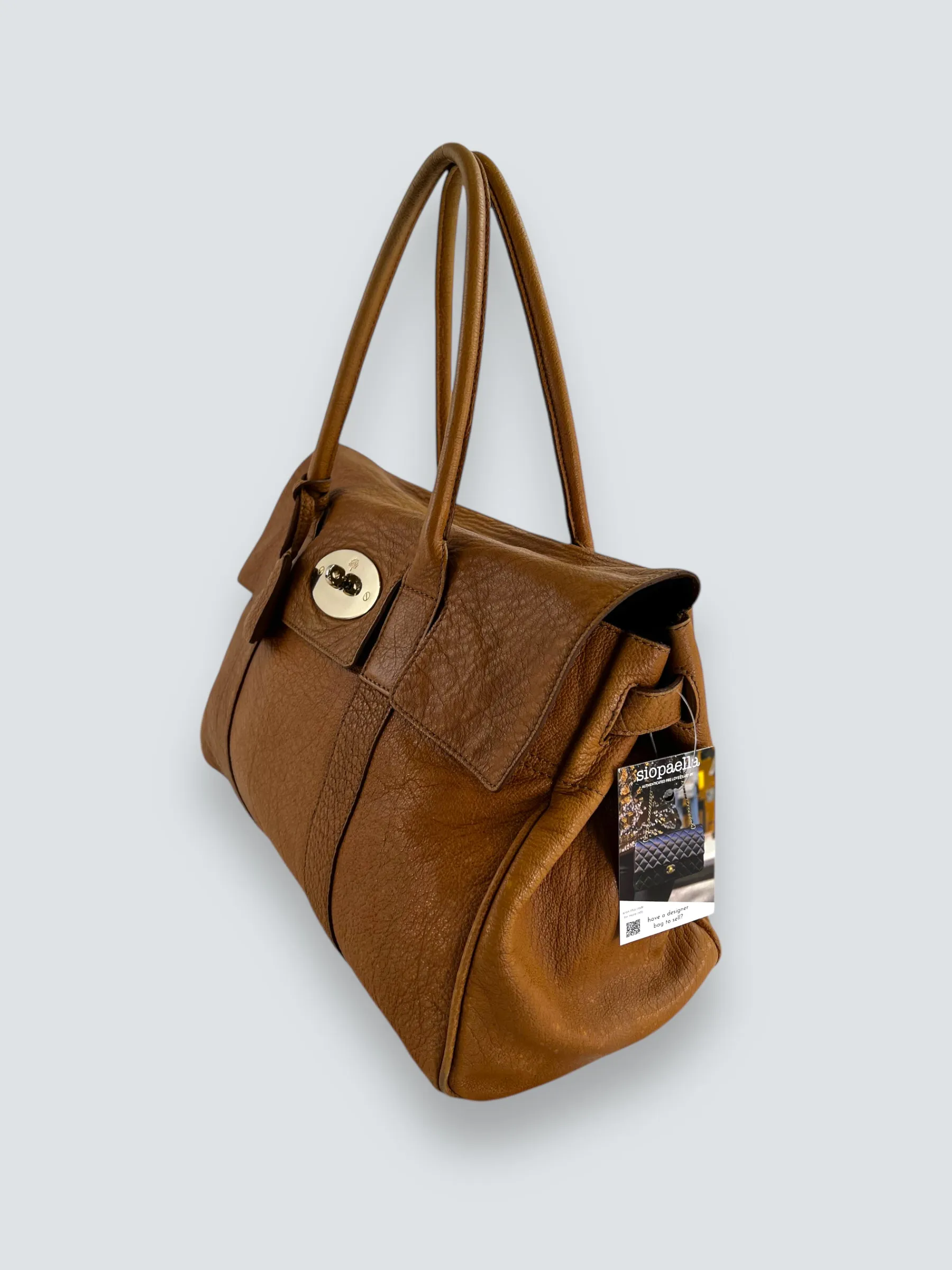 Mulberry Light Tan Leather Bayswater Tote