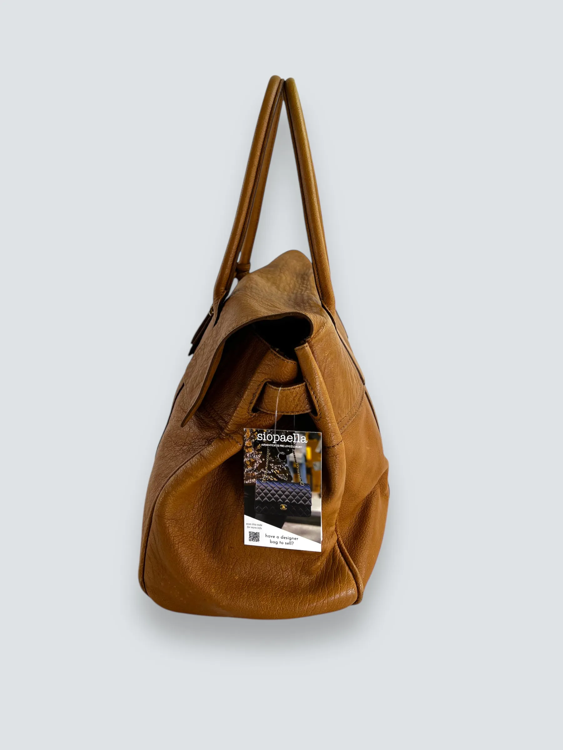 Mulberry Light Tan Leather Bayswater Tote