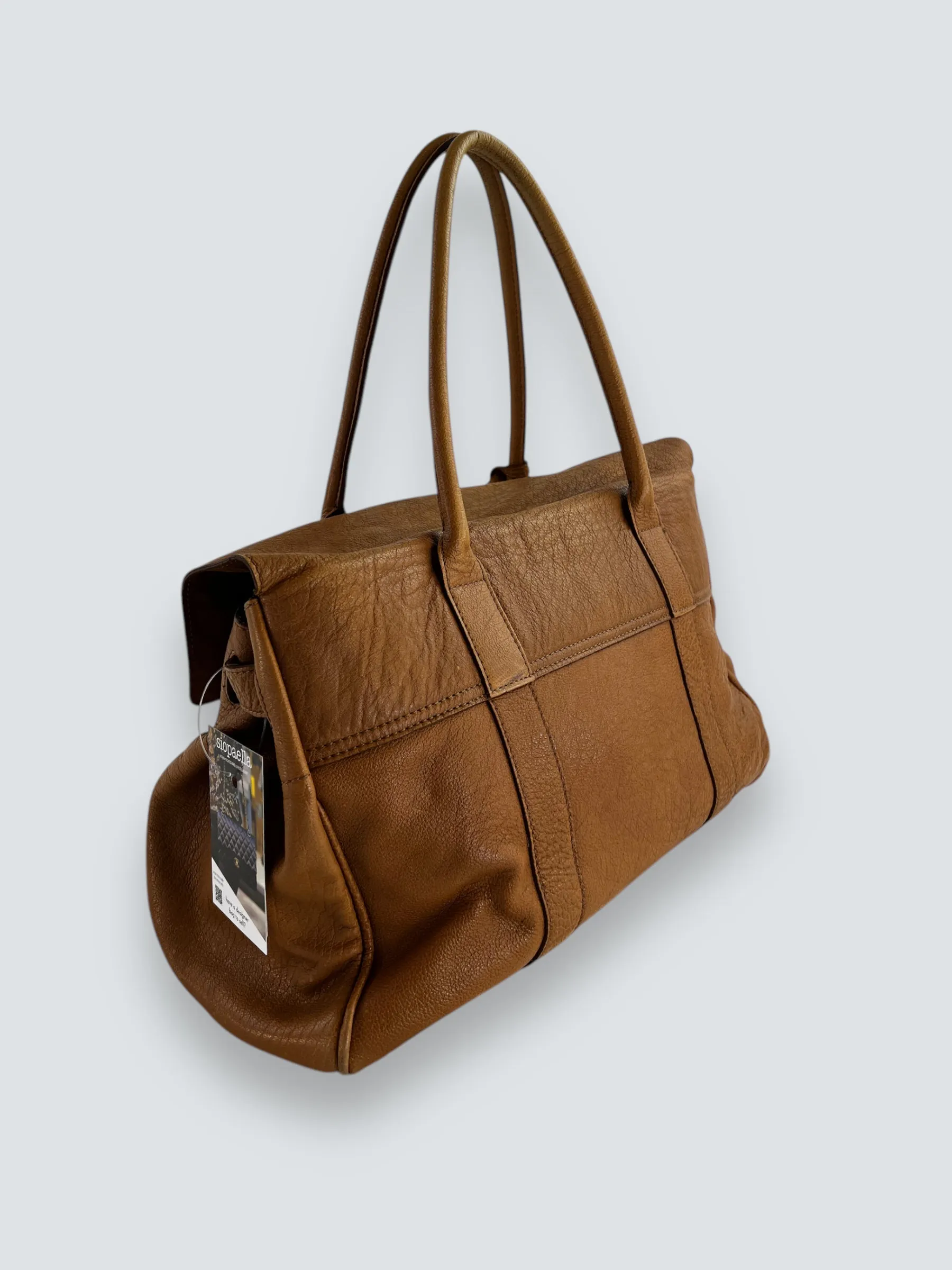 Mulberry Light Tan Leather Bayswater Tote