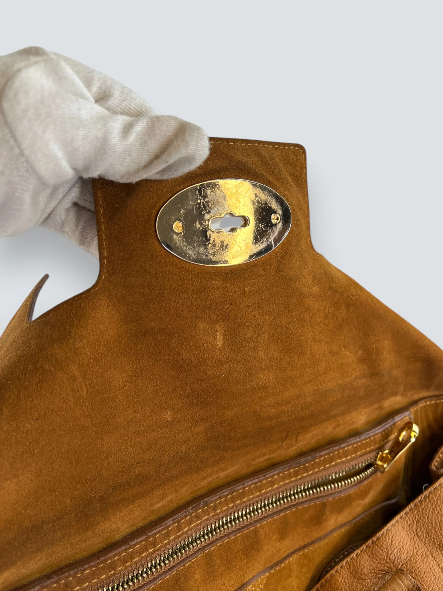 Mulberry Light Tan Leather Bayswater Tote