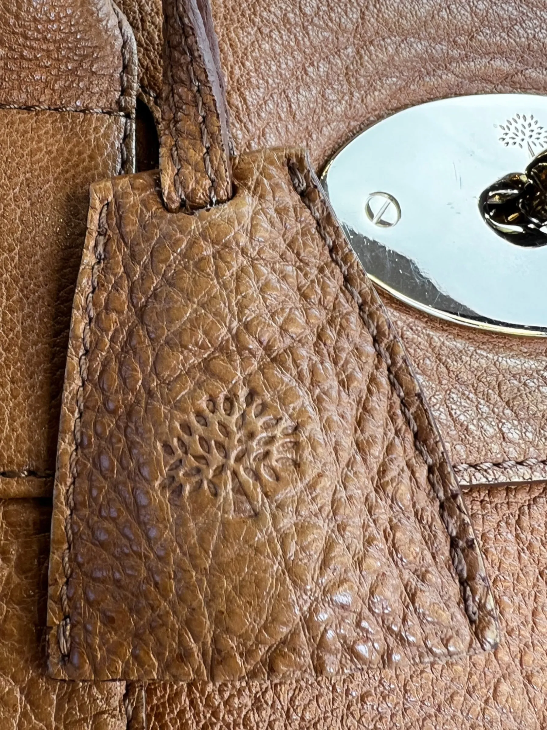 Mulberry Light Tan Leather Bayswater Tote