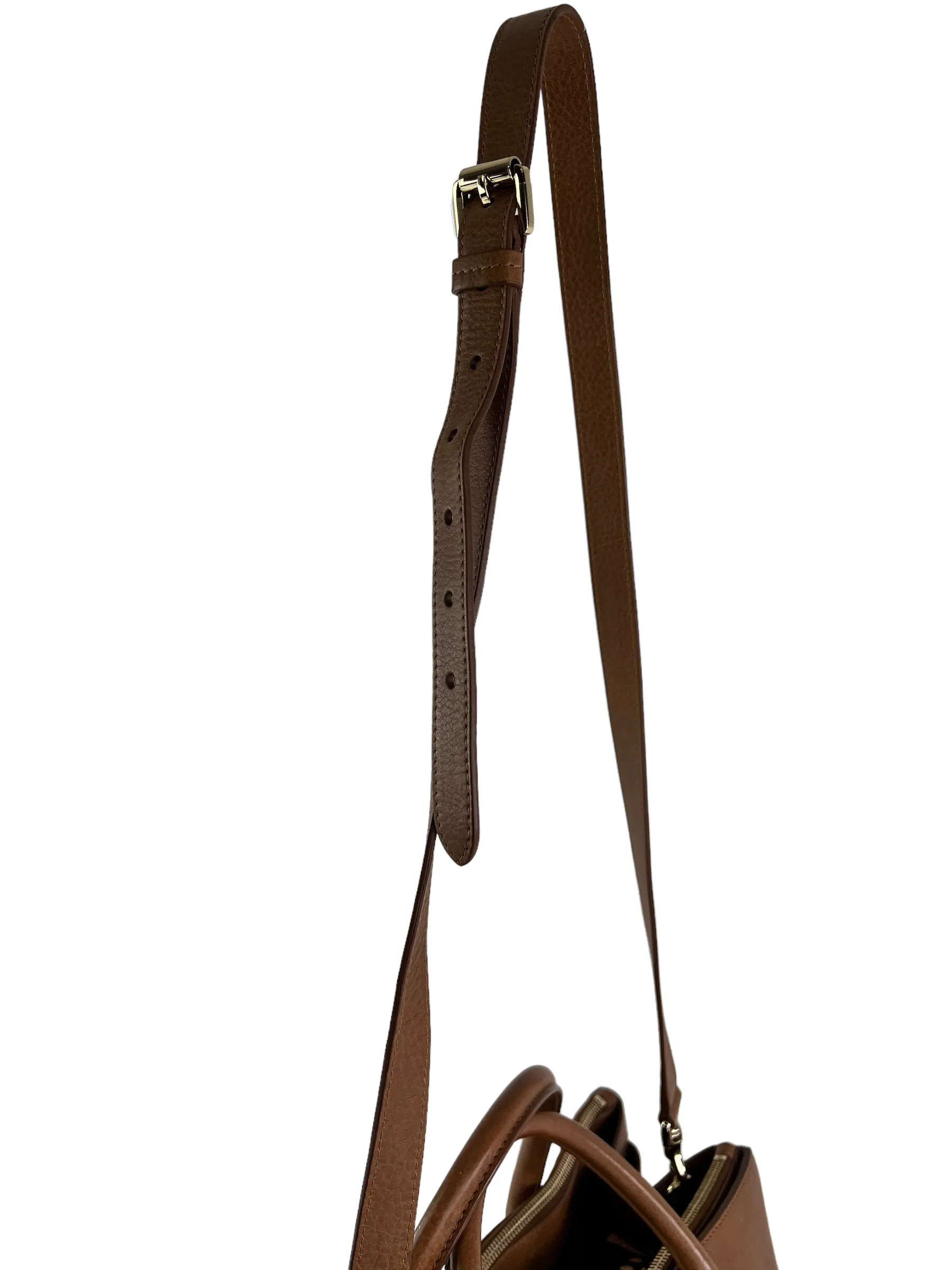 Mulberry Oak Leather Zip Top Bayswater