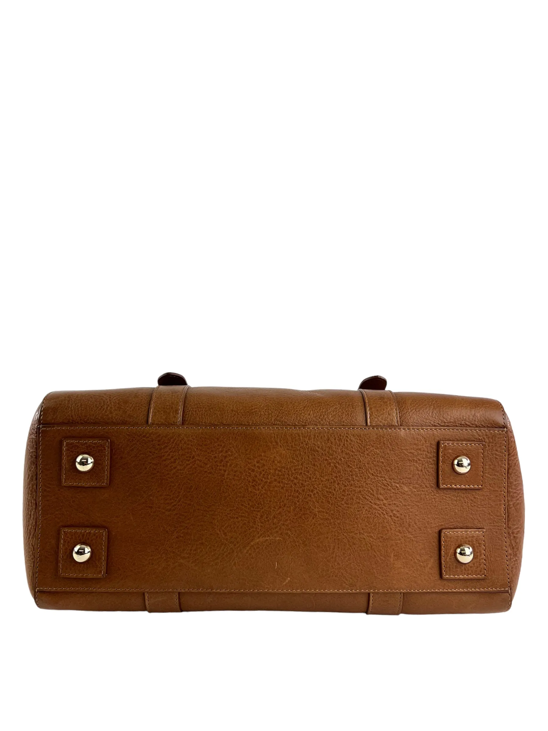 Mulberry Oak Leather Zip Top Bayswater