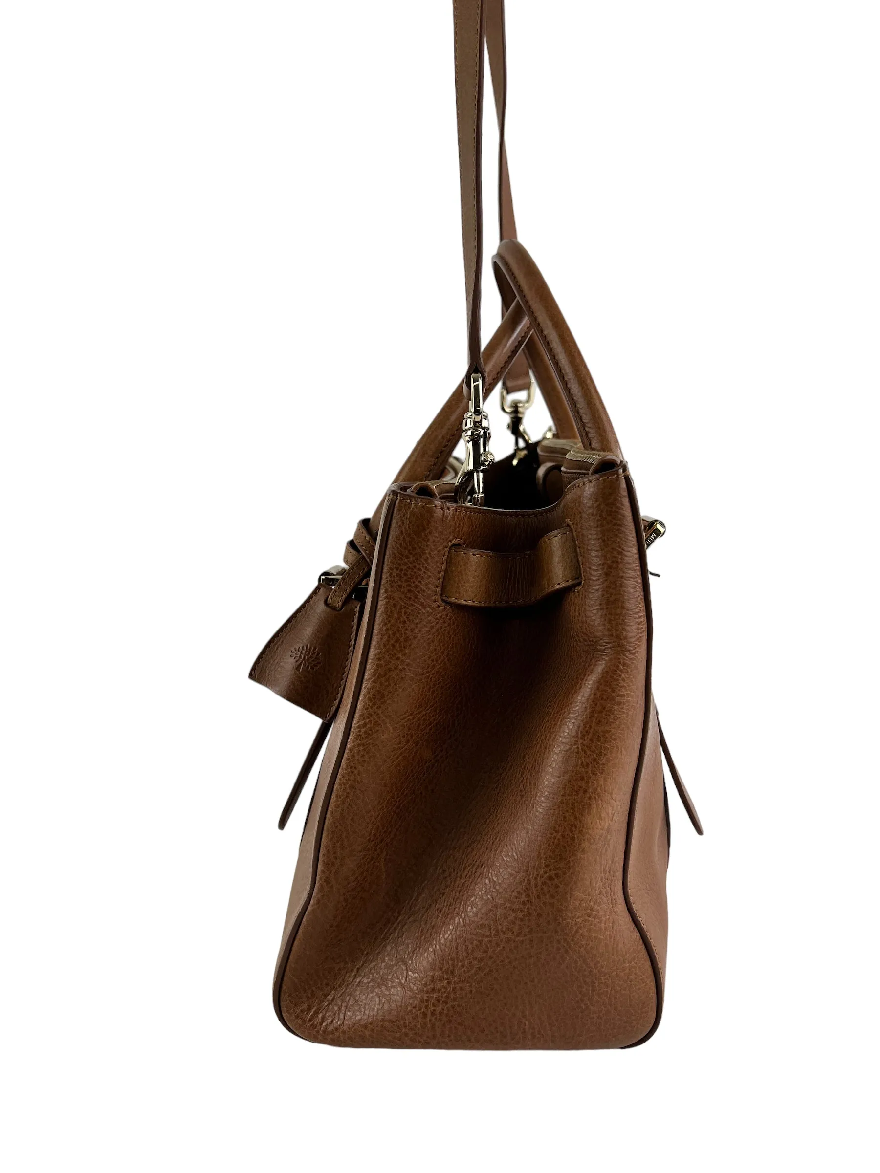 Mulberry Oak Leather Zip Top Bayswater