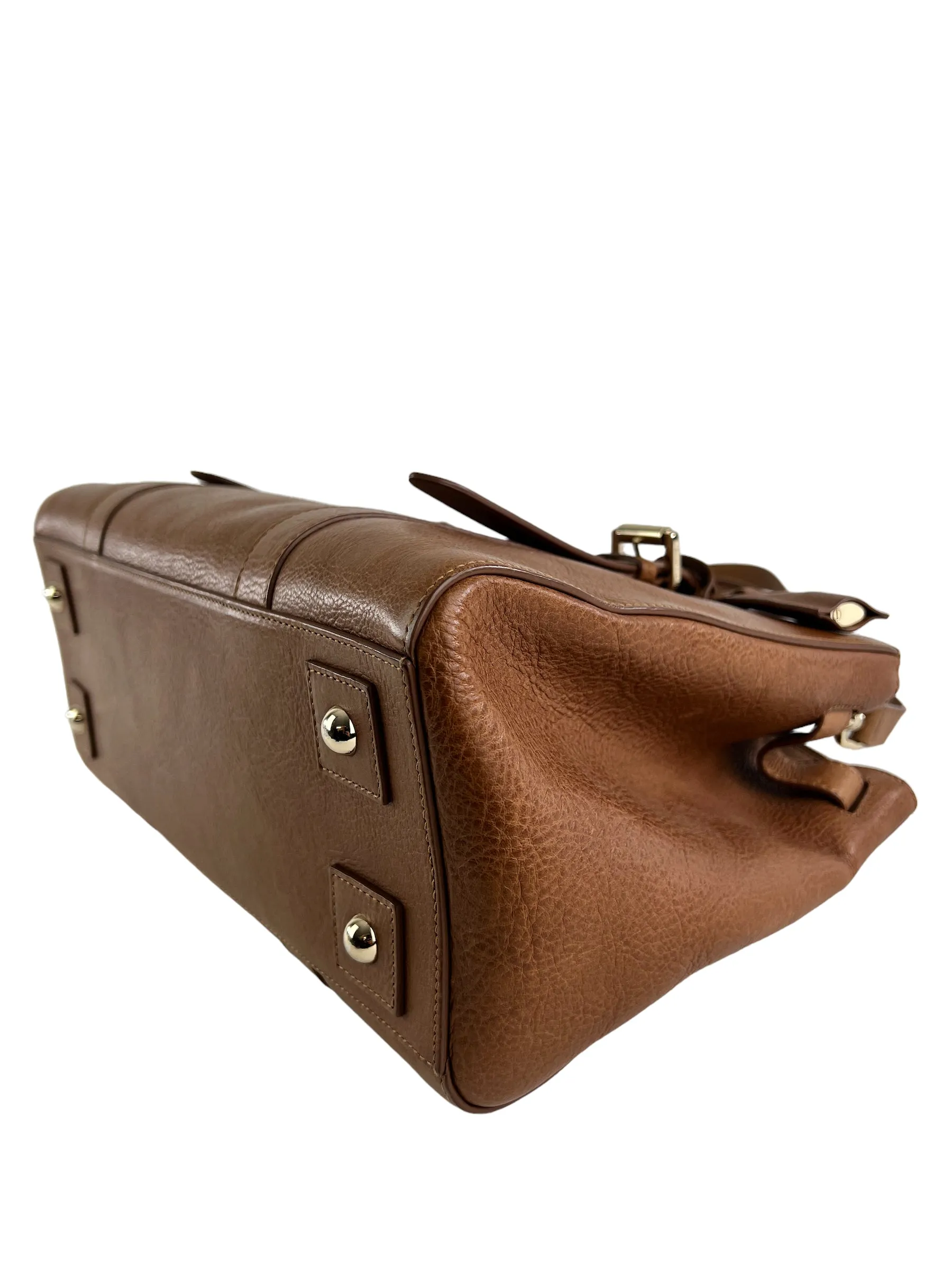 Mulberry Oak Leather Zip Top Bayswater