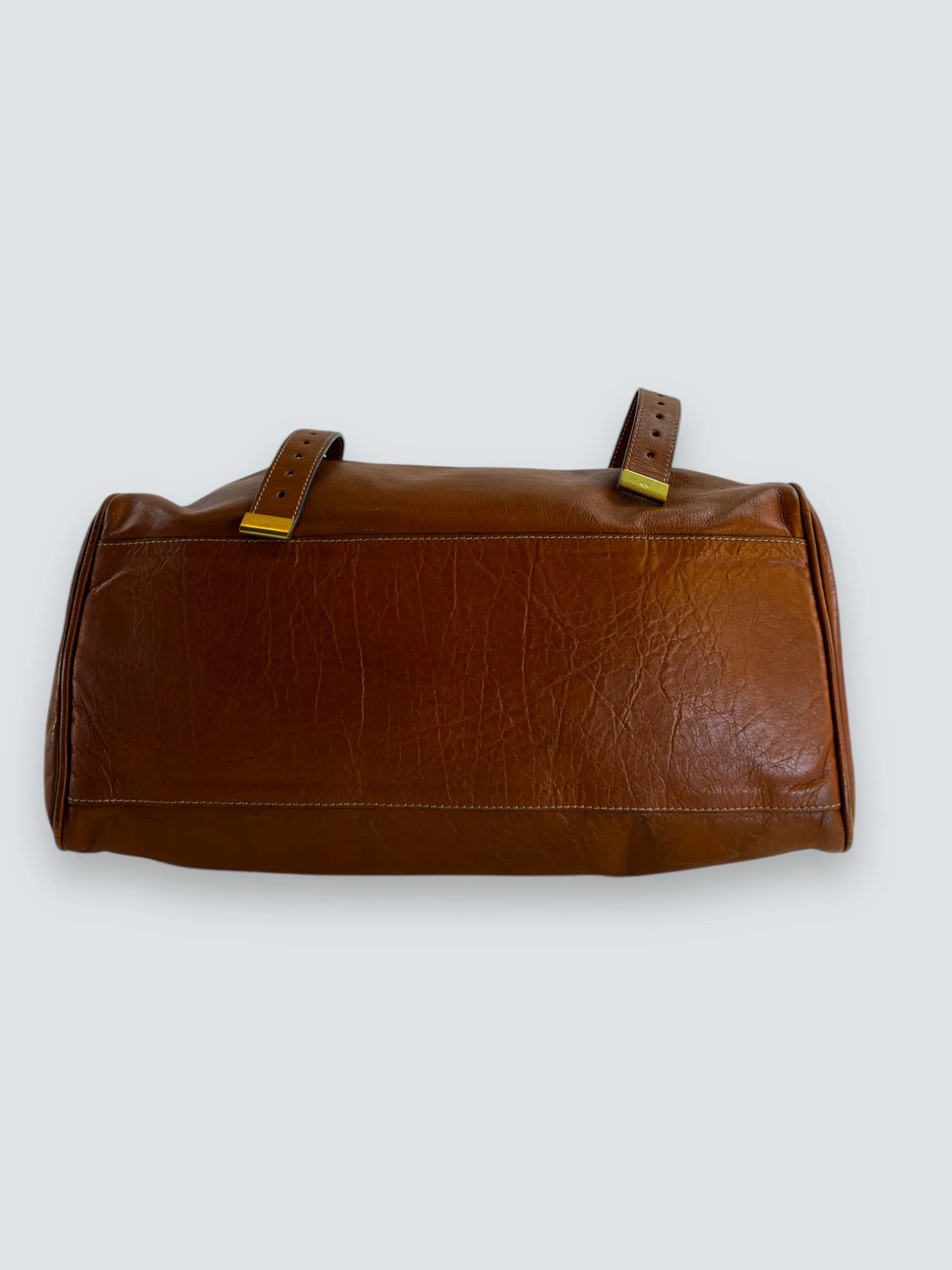 Mulberry Tan Leather Alexa Satchel