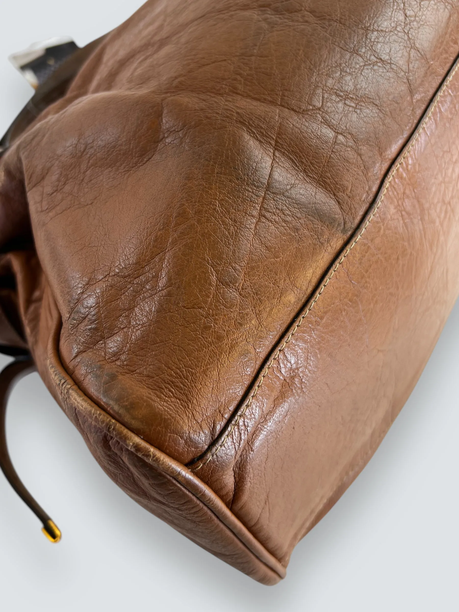 Mulberry Tan Leather Alexa Satchel