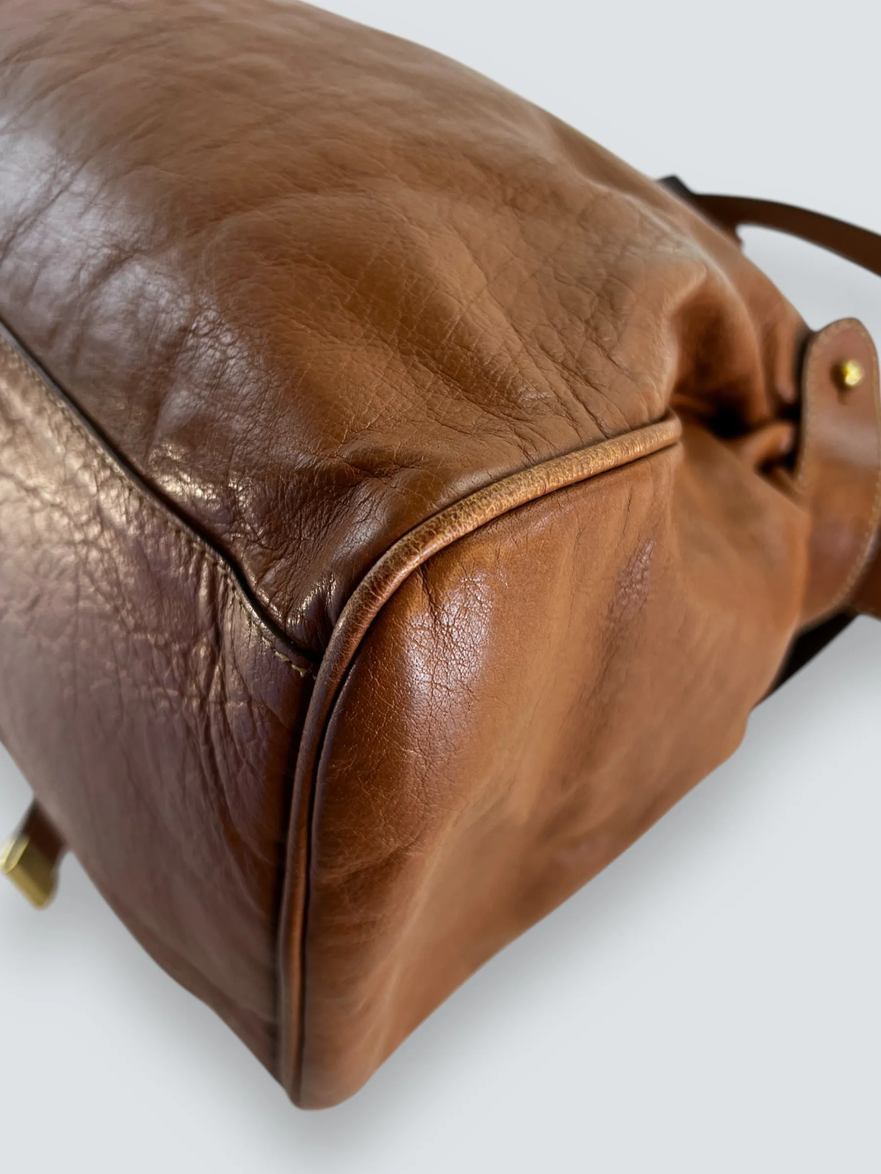 Mulberry Tan Leather Alexa Satchel
