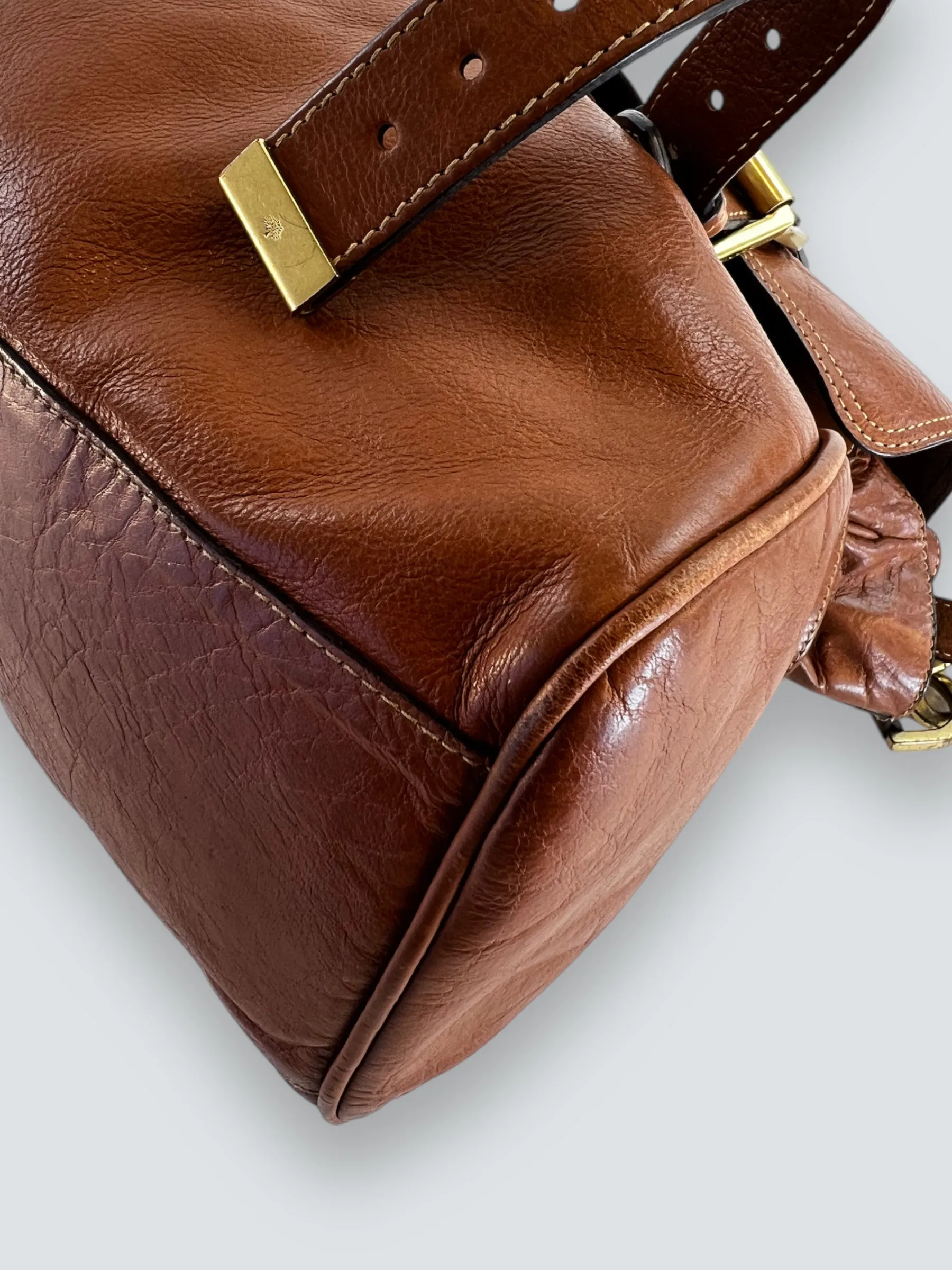 Mulberry Tan Leather Alexa Satchel