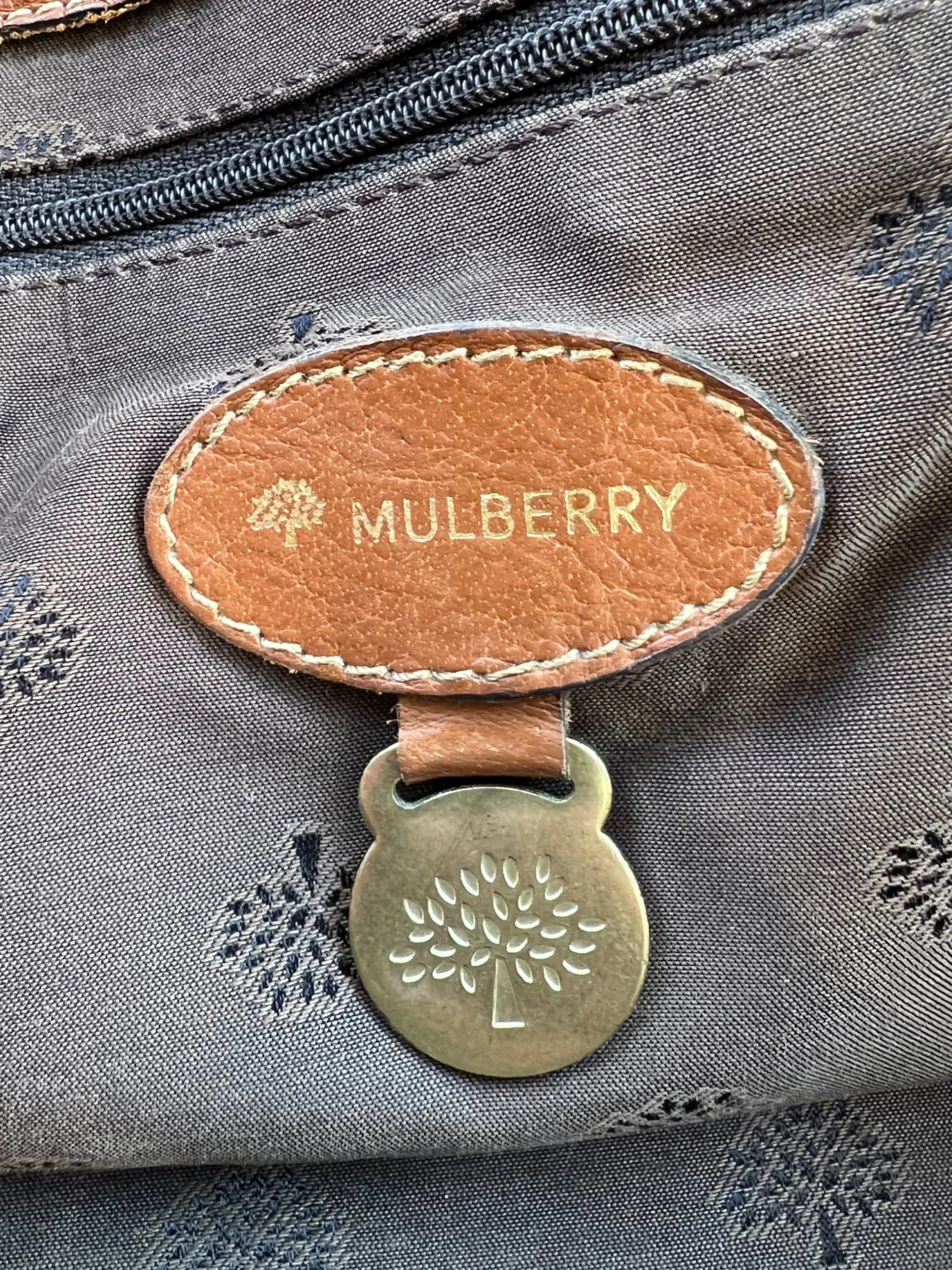 Mulberry Tan Leather Alexa Satchel