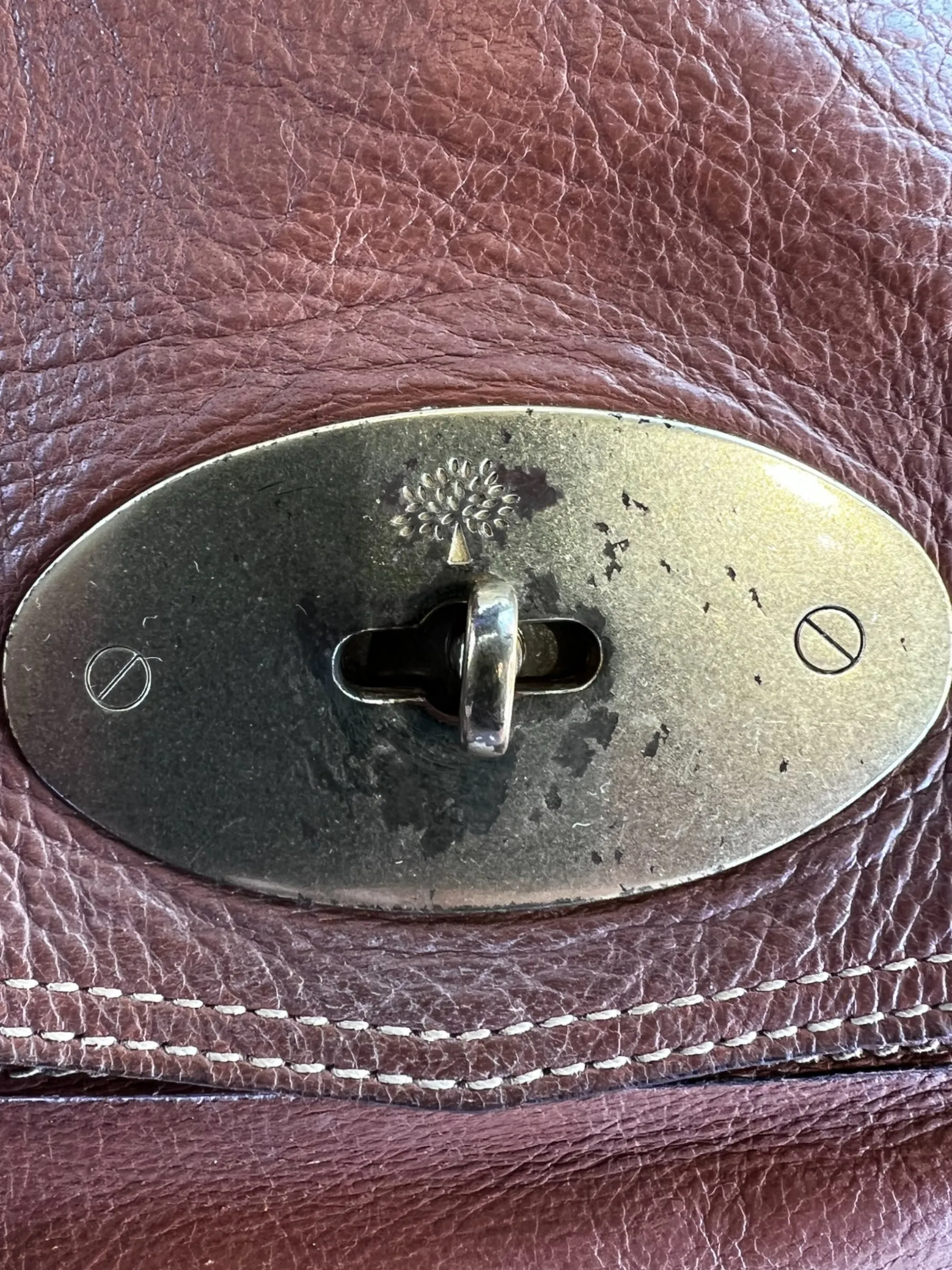 Mulberry Tan Leather Alexa Satchel