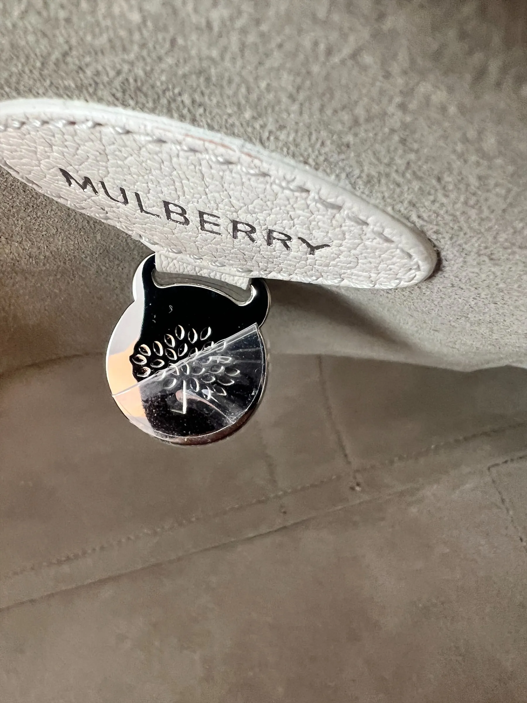 Mulberry White Leather Bayswater Tote