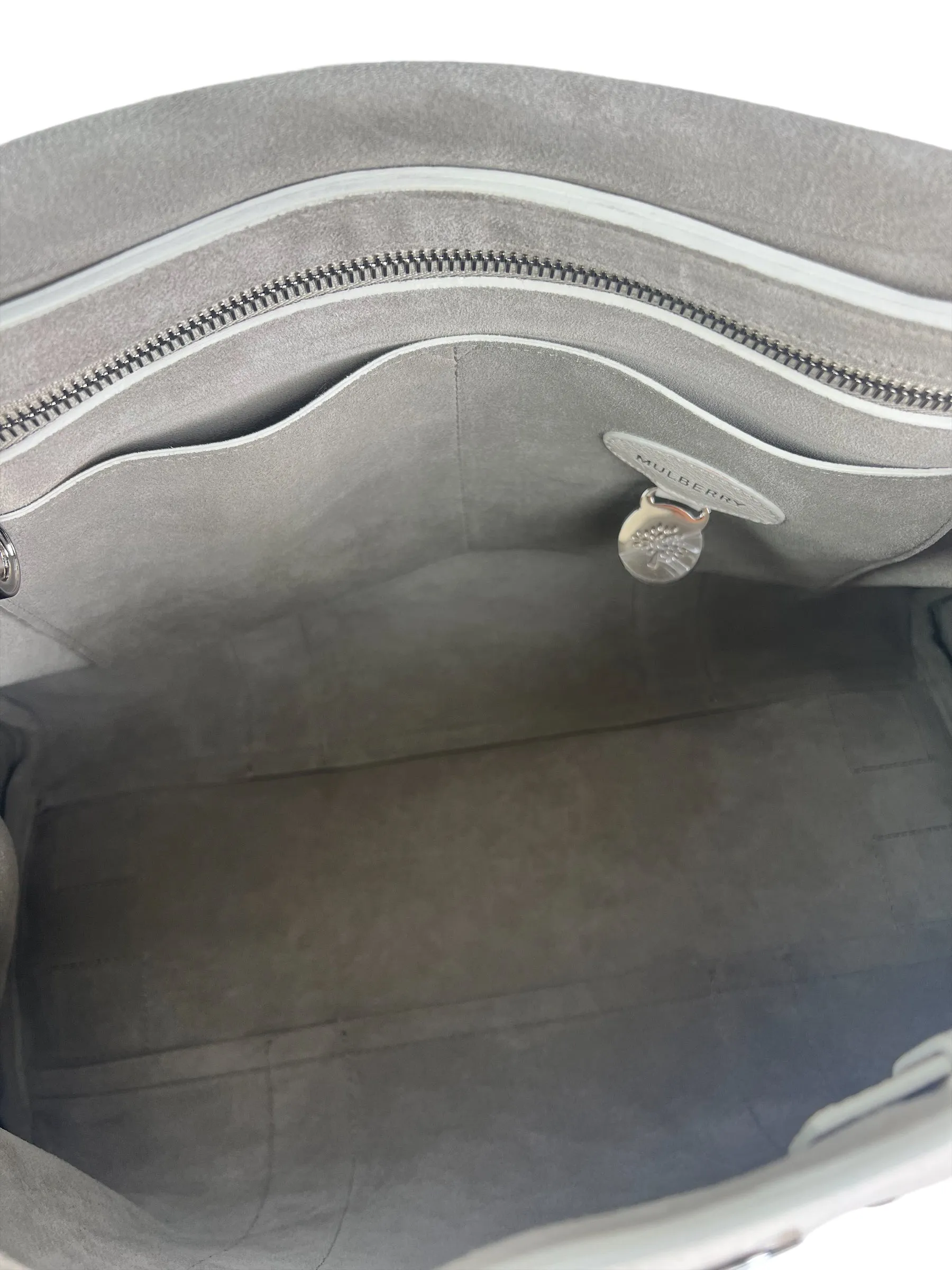 Mulberry White Leather Bayswater Tote