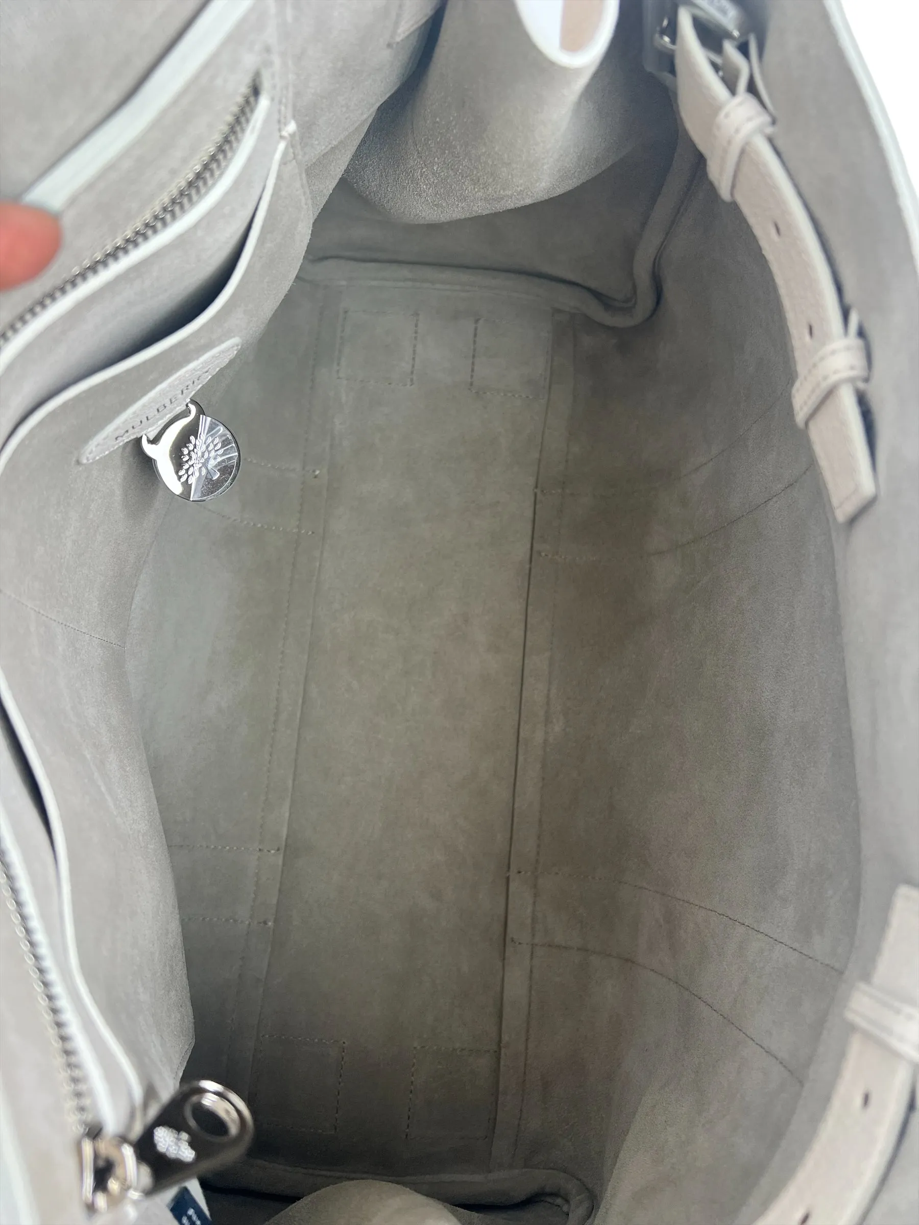 Mulberry White Leather Bayswater Tote