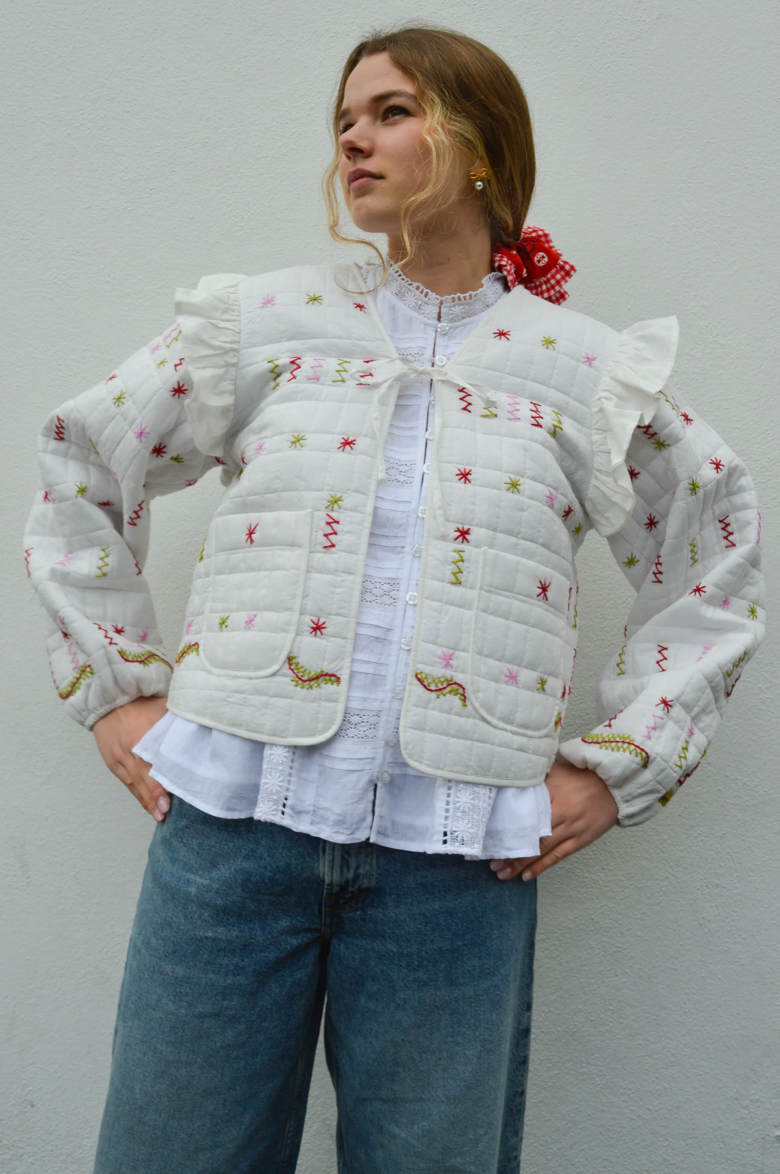 Noella Skye Ivory Embroidered Jacket