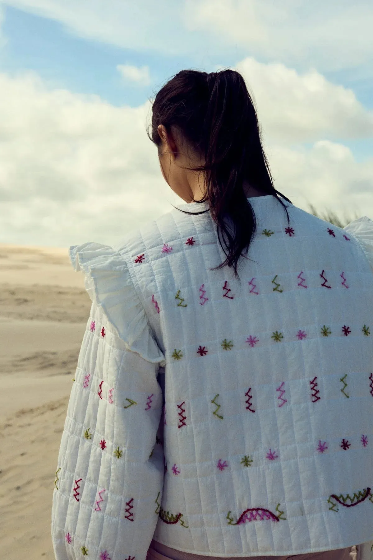 Noella Skye Ivory Embroidered Jacket