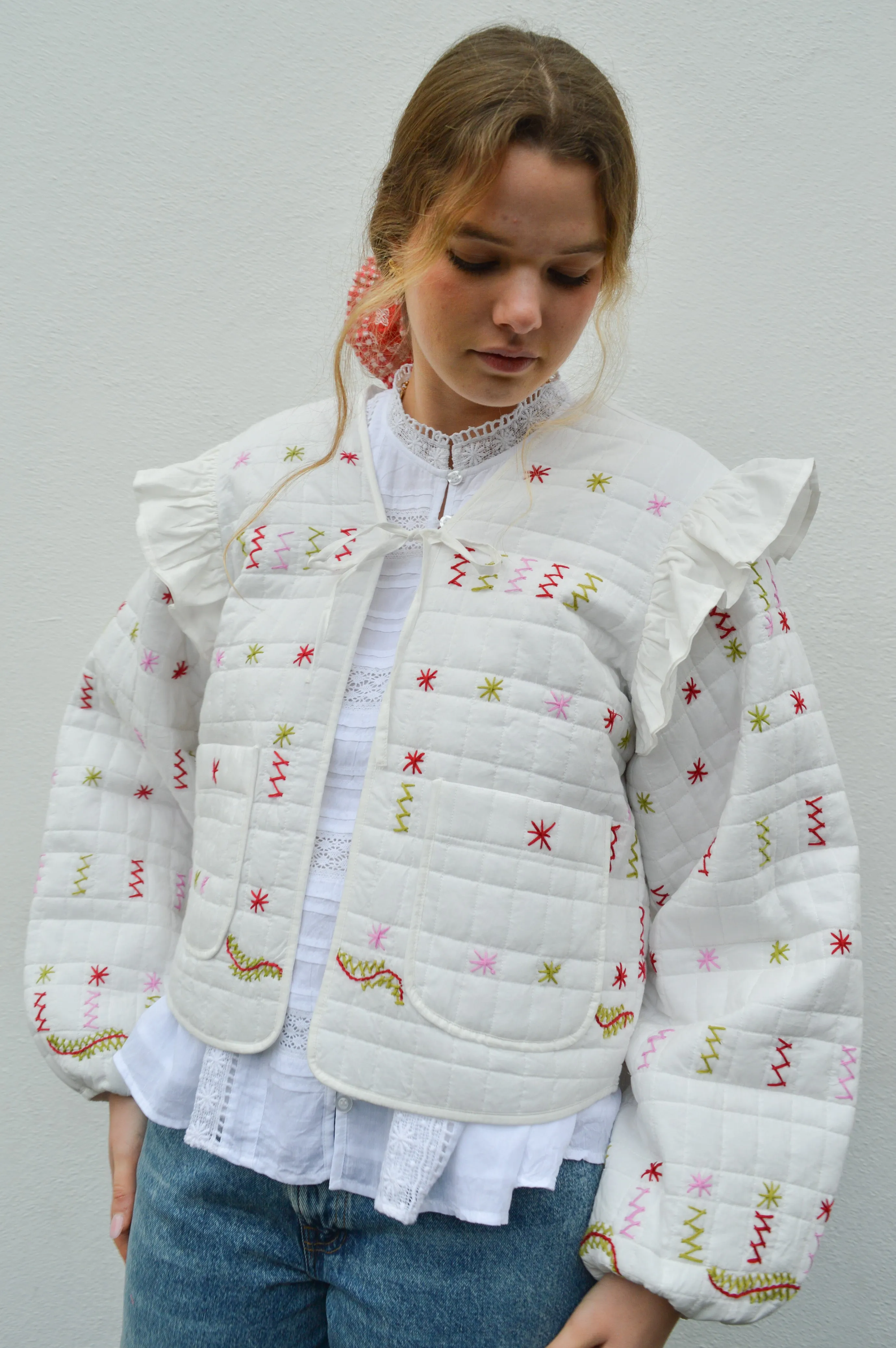 Noella Skye Ivory Embroidered Jacket