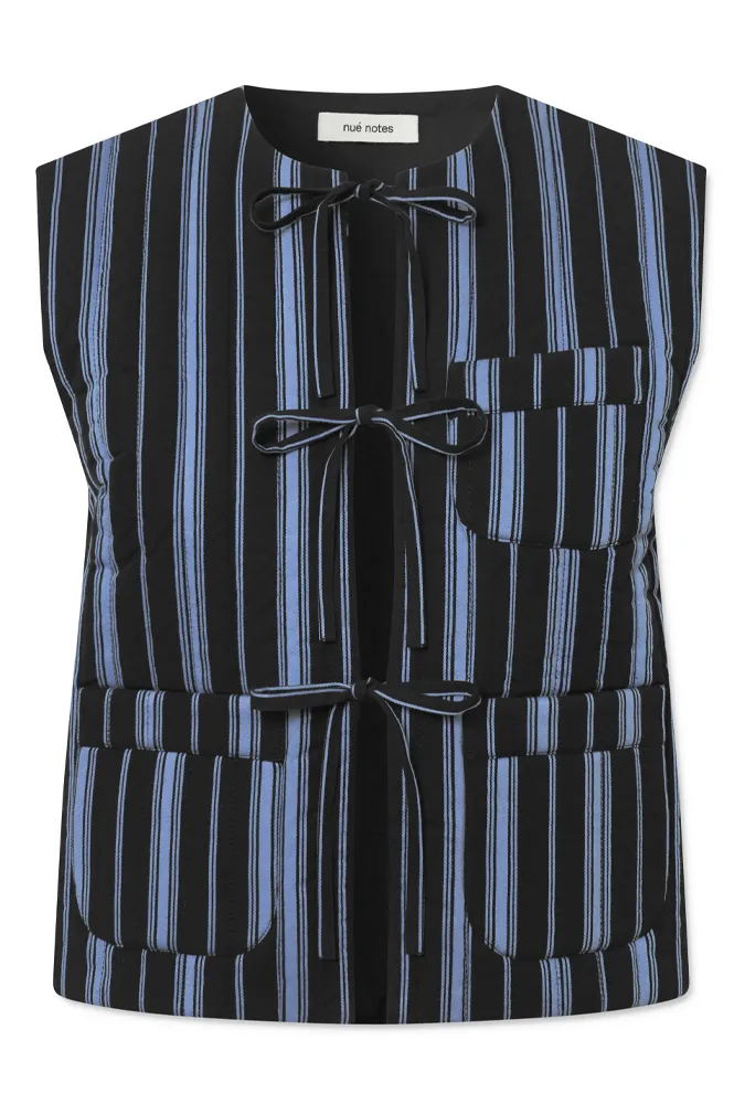 Nué Notes Liverpool Dark Blue Stripe Vest