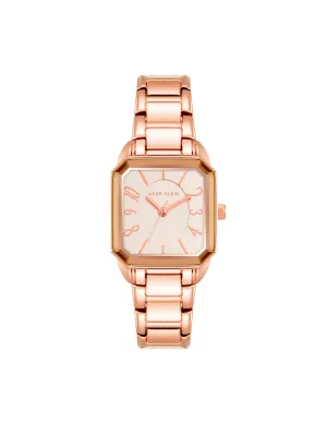 Octagonal Case Metal Link Watch