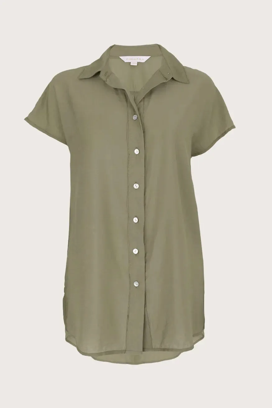 OLIVE WIDE SHIRT