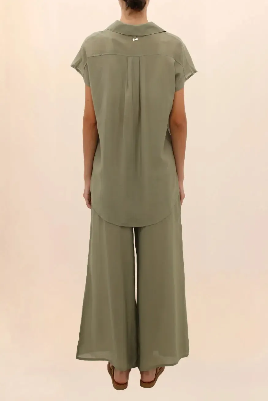 OLIVE WIDE SHIRT