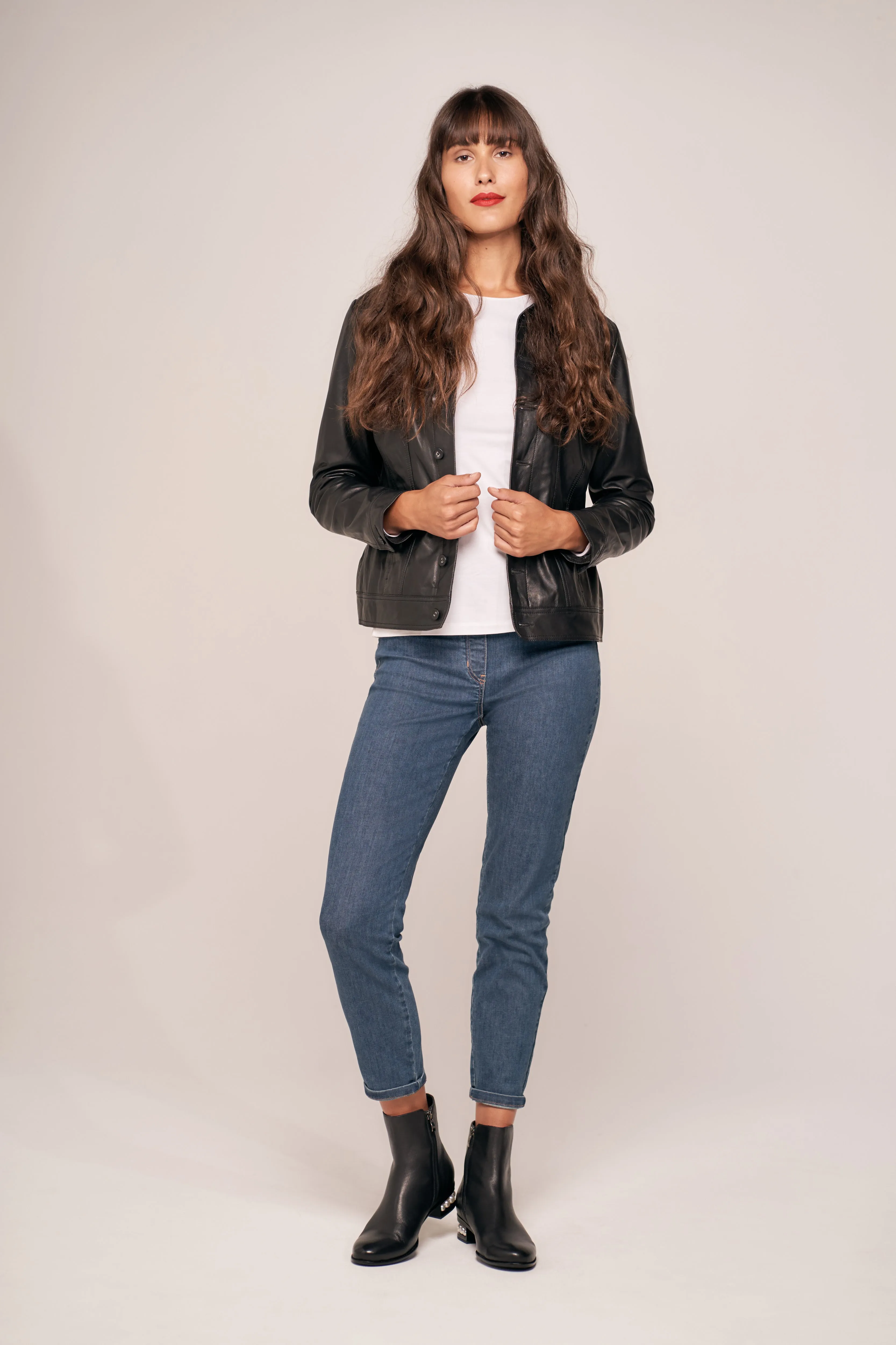 Olivia Newton-John Leather Jacket - Black