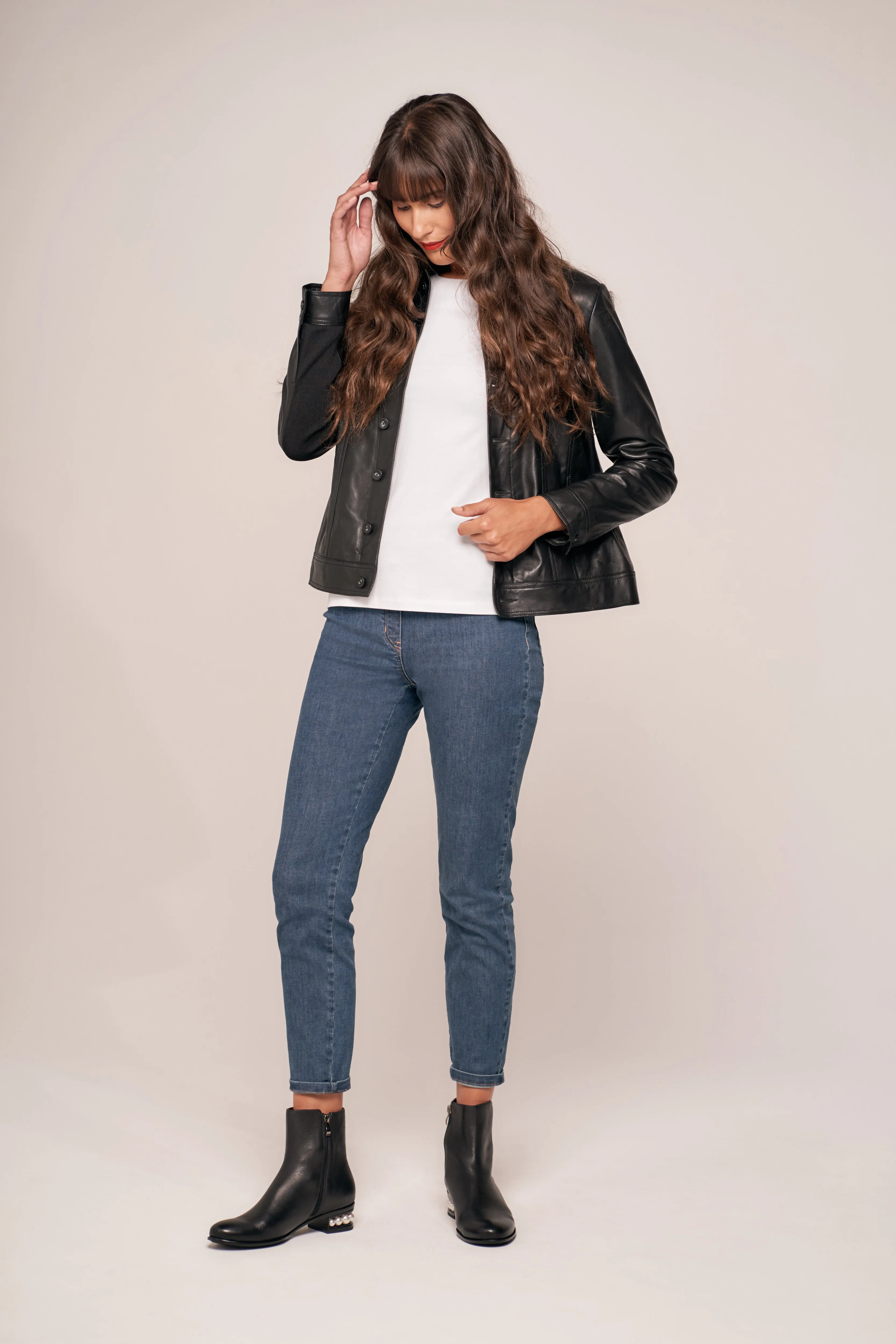 Olivia Newton-John Leather Jacket - Black