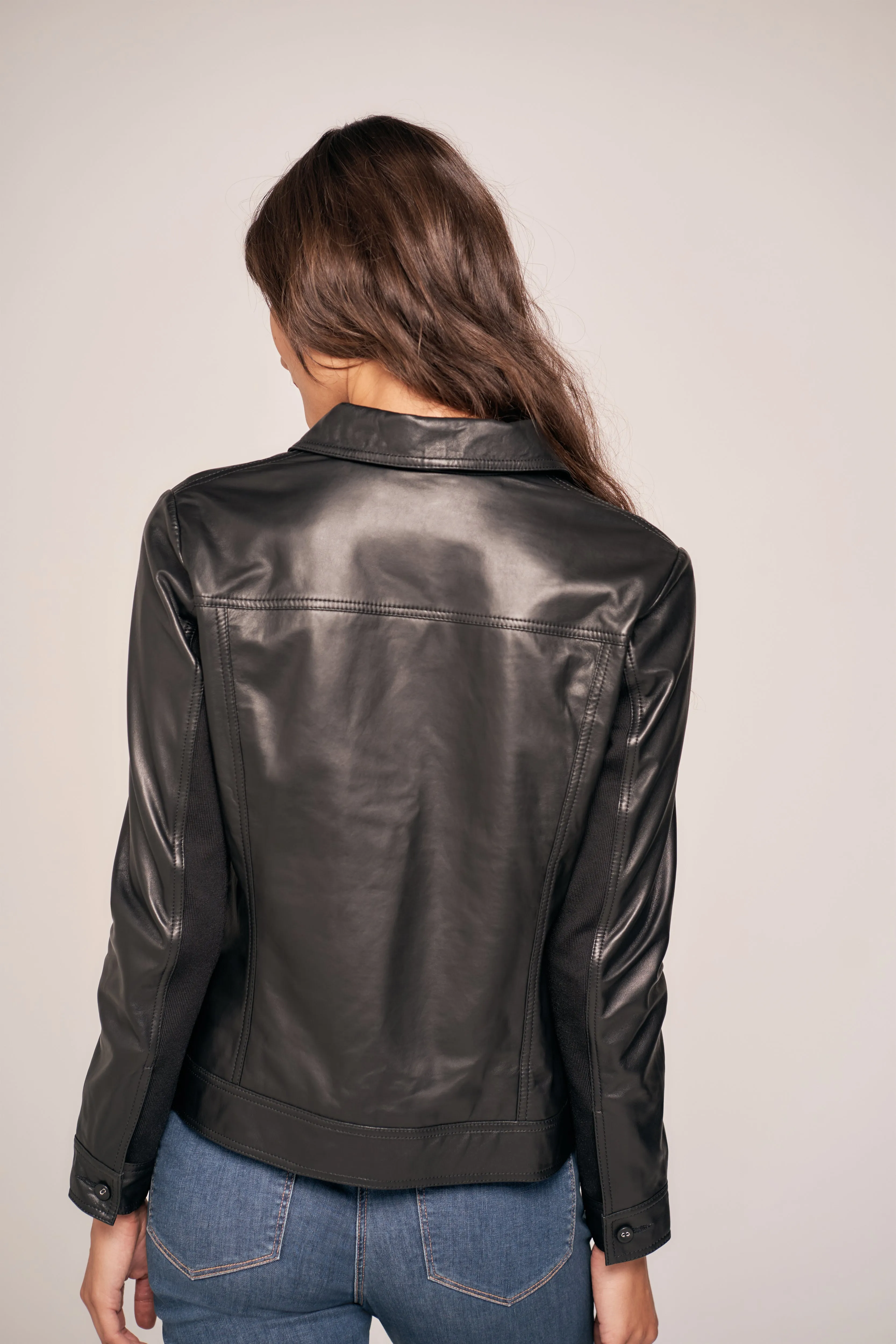 Olivia Newton-John Leather Jacket - Black