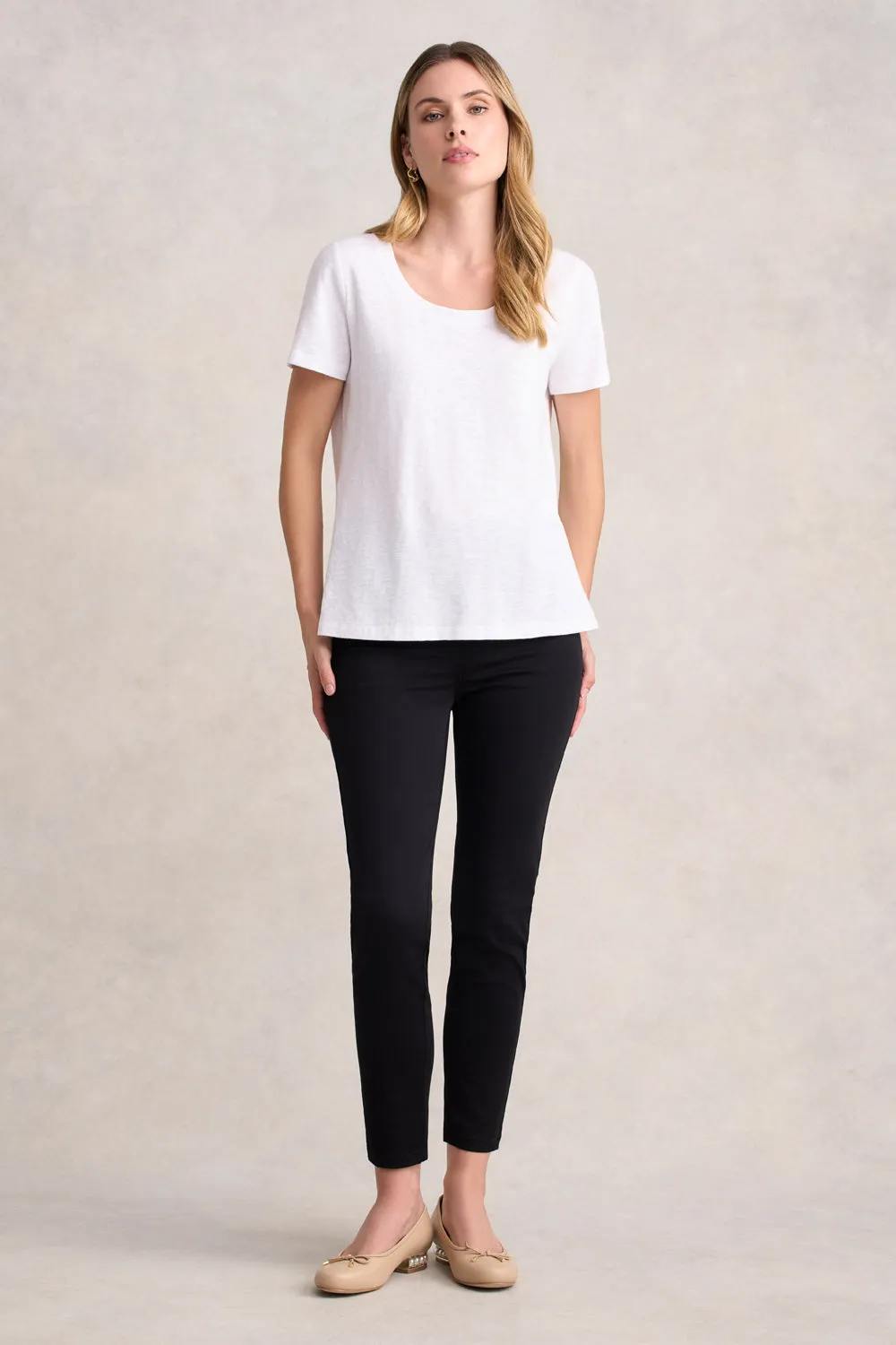 Organic Cotton Slub T-Shirt - White