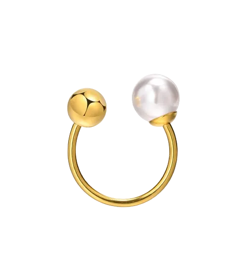 Pearl Open Ring