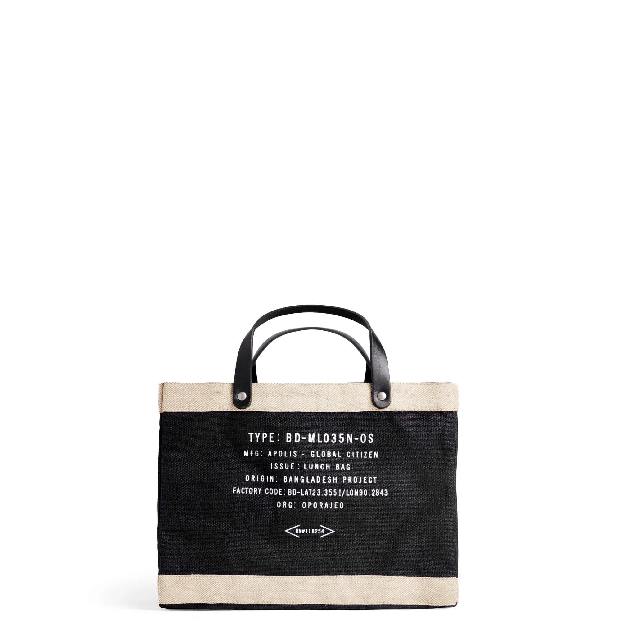 Petite Market Bag in Black for L.A. MALIBU