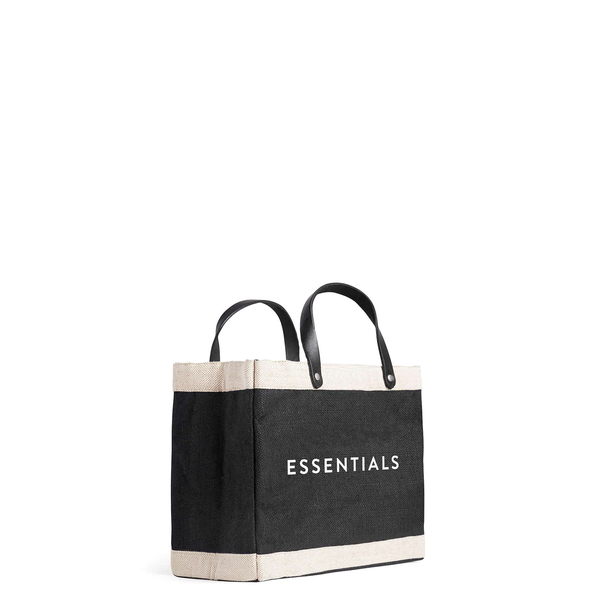 Petite Market Bag in Black with ESSENTIALS