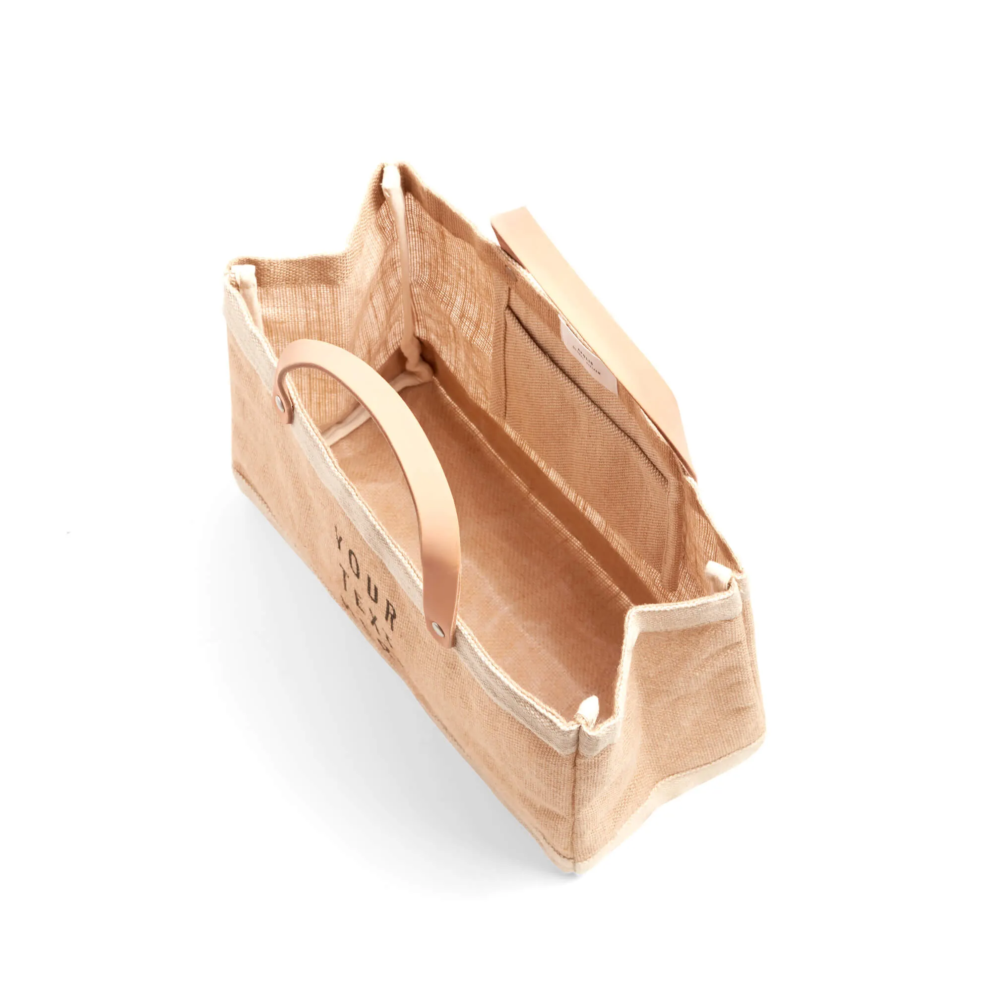 Petite Market Bag in Natural with JOY