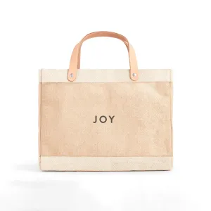 Petite Market Bag in Natural with JOY