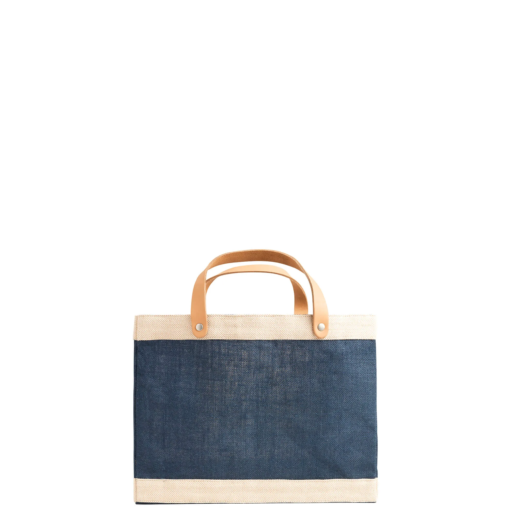 Petite Market Bag in Navy with Gold Foil