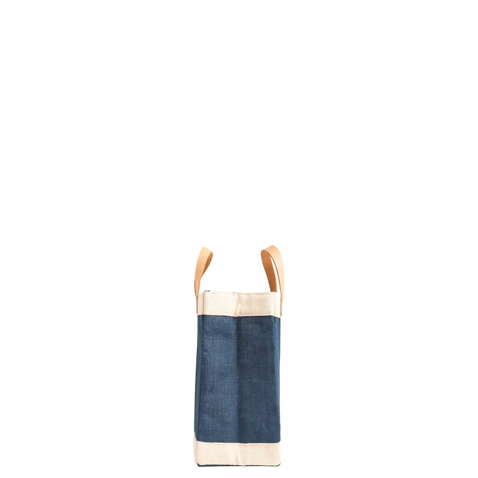 Petite Market Bag in Navy with Gold Foil