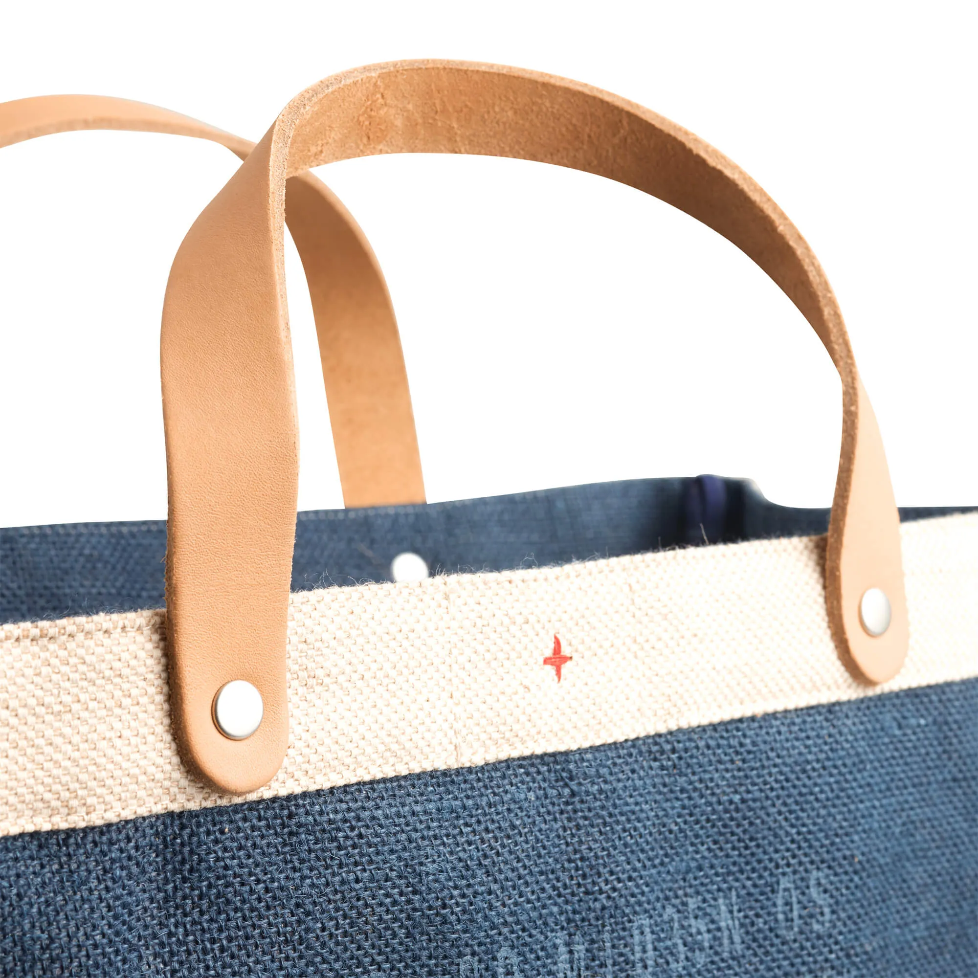 Petite Market Bag in Navy with Gold Foil