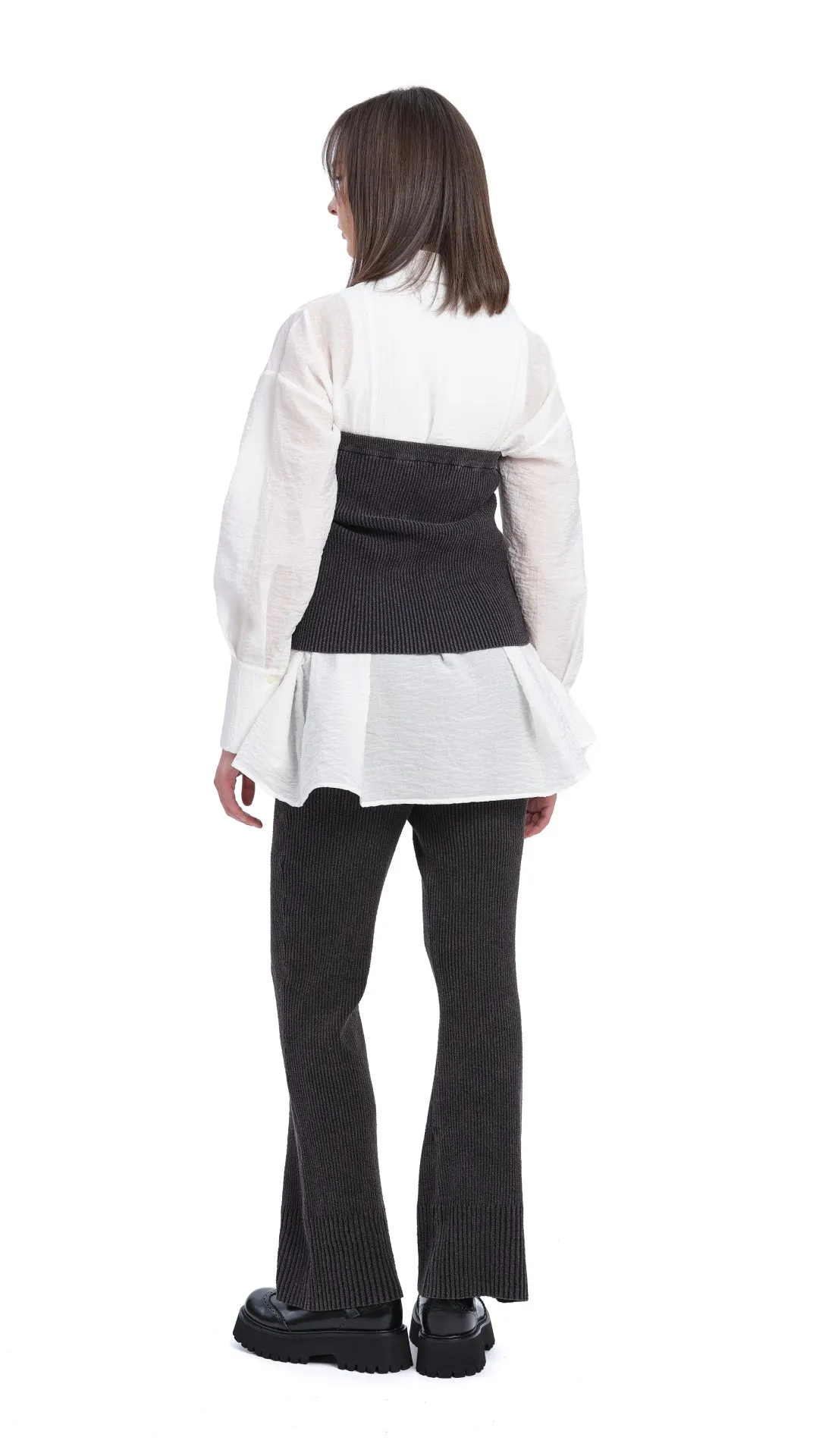 Pleated Flare Shirt